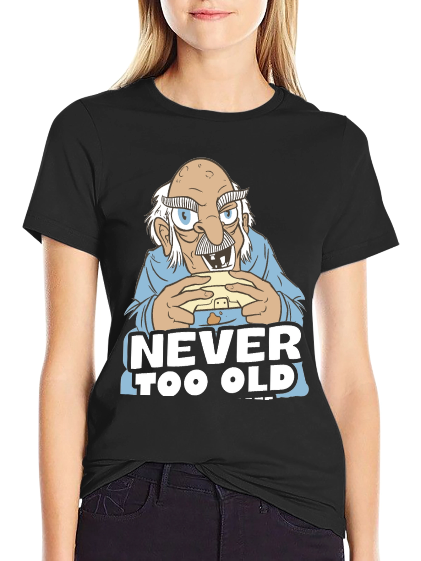 Never Too Old Cartoon Graphic Tee