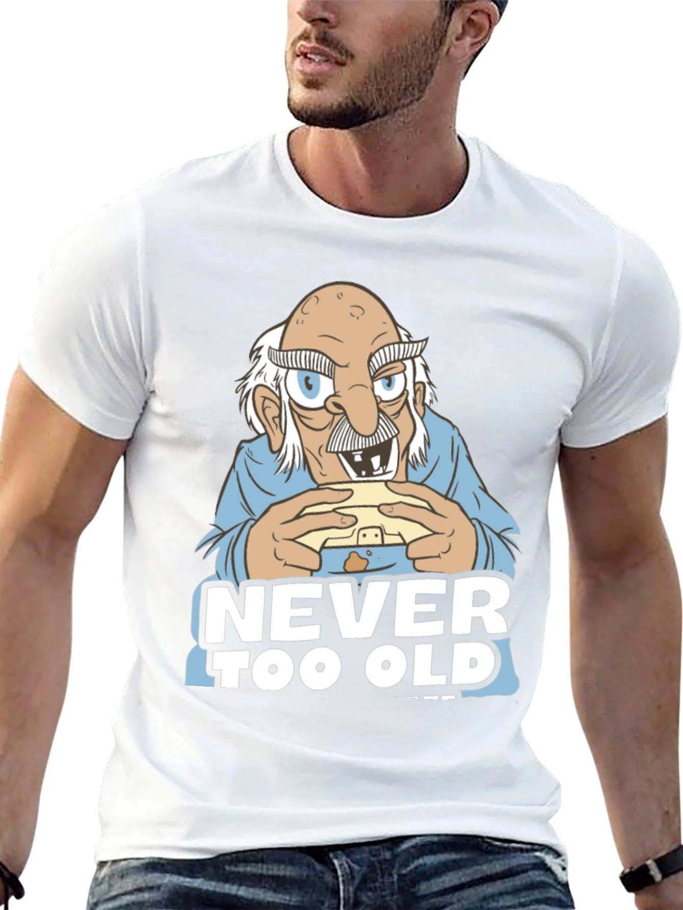 Never Too Old Cartoon Graphic Tee