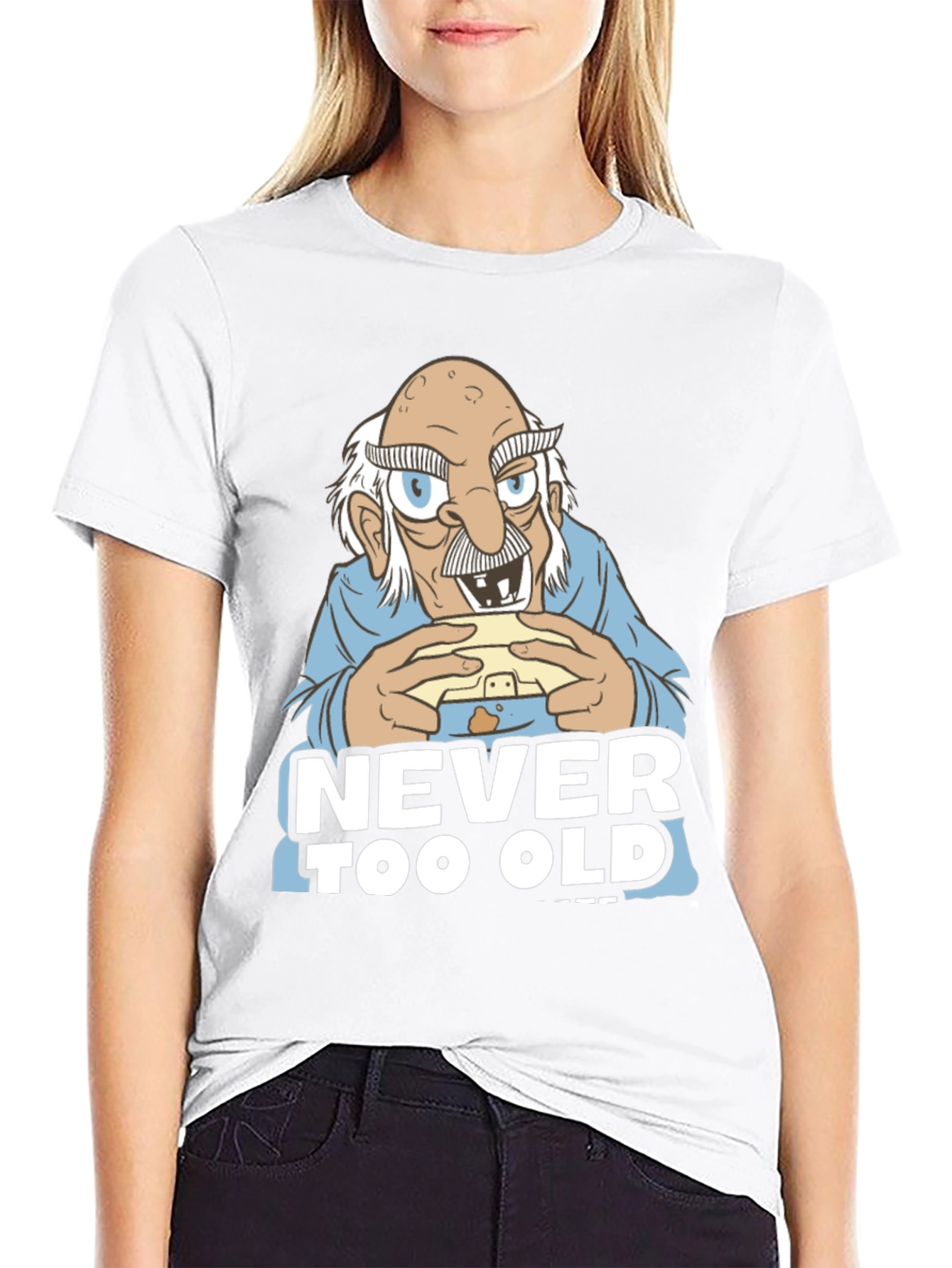 Never Too Old Cartoon Graphic Tee