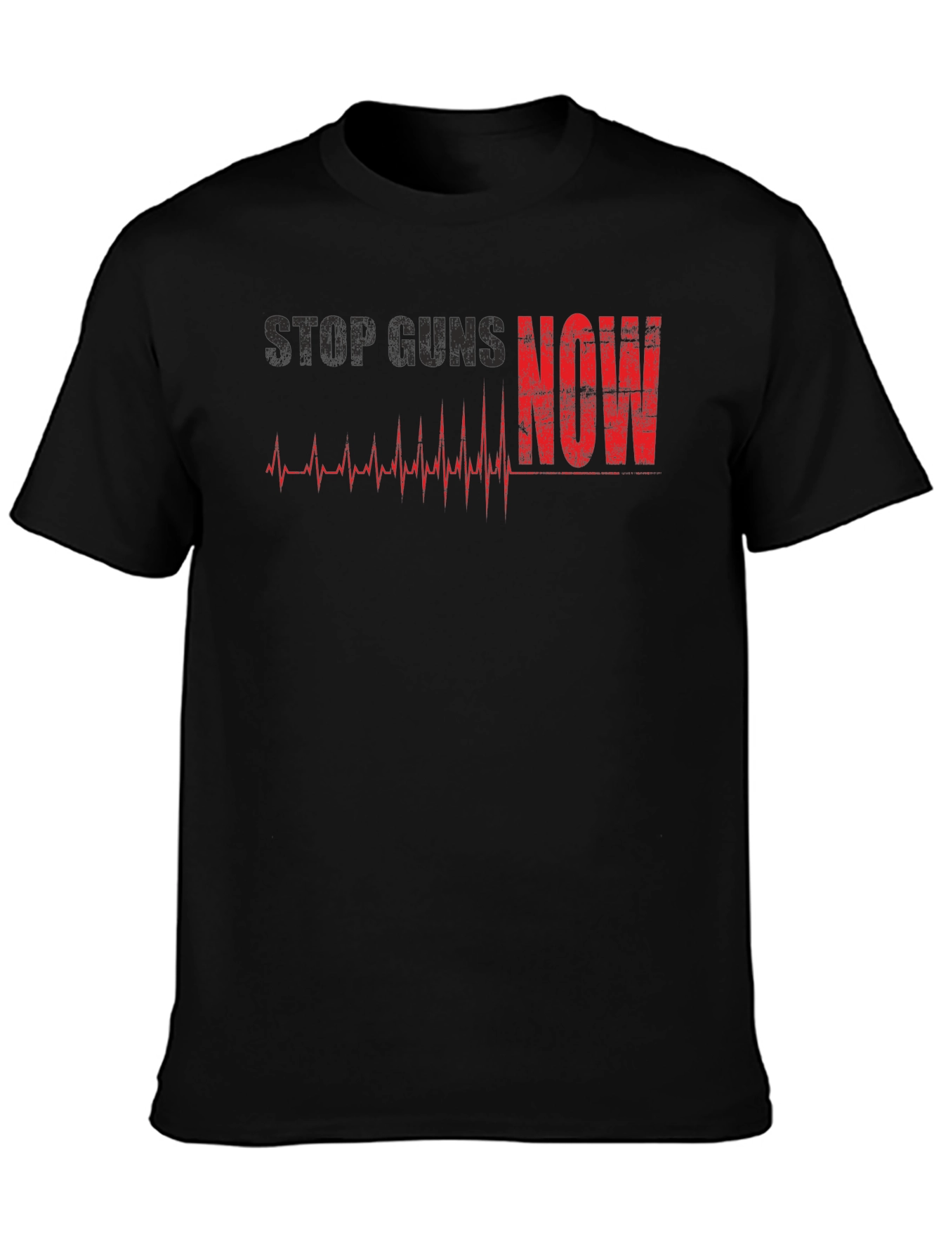 Stop Guns Now T-Shirt - Black Activist Tee
