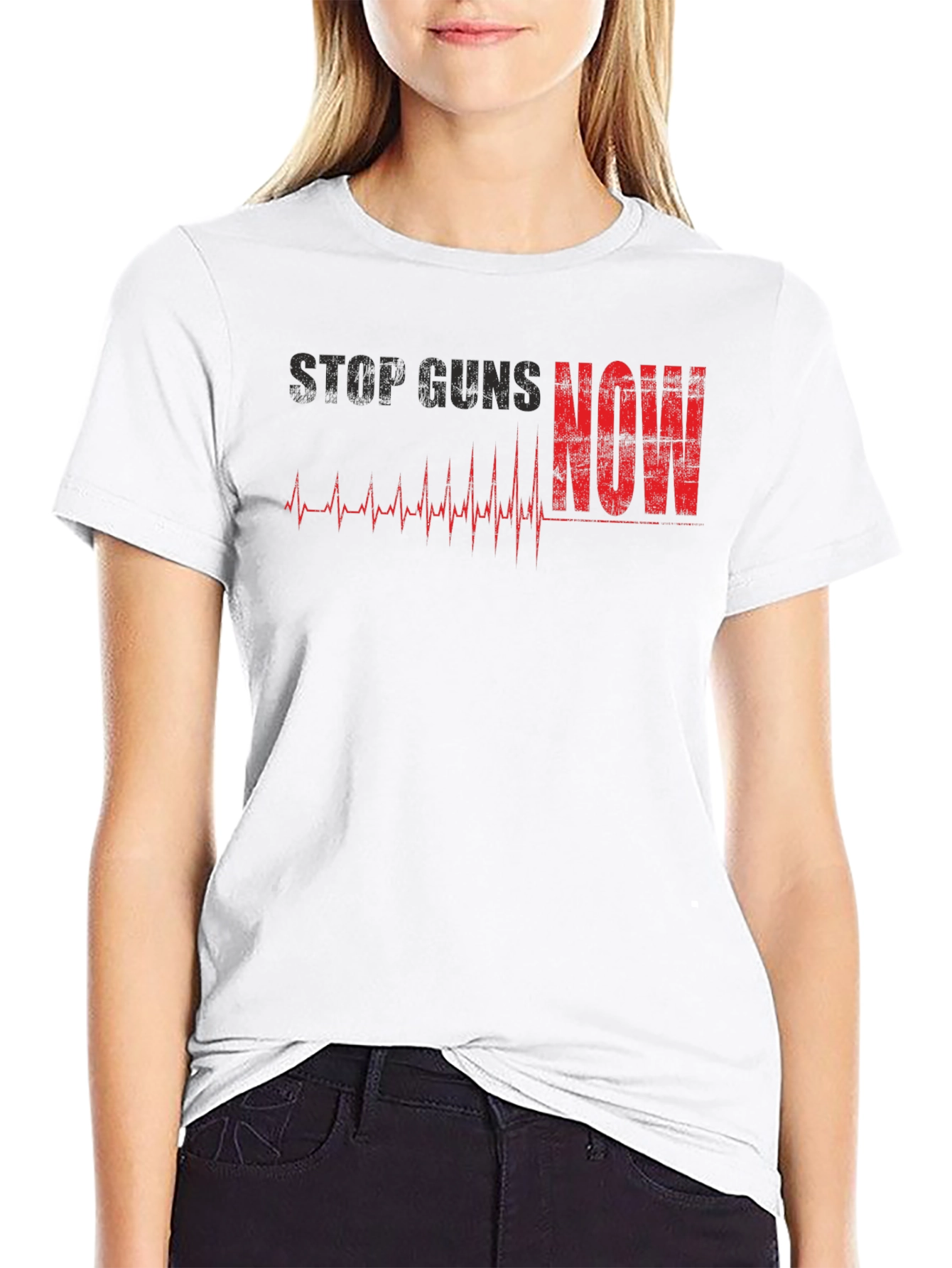 Stop Guns Now T-Shirt - Black Activist Tee