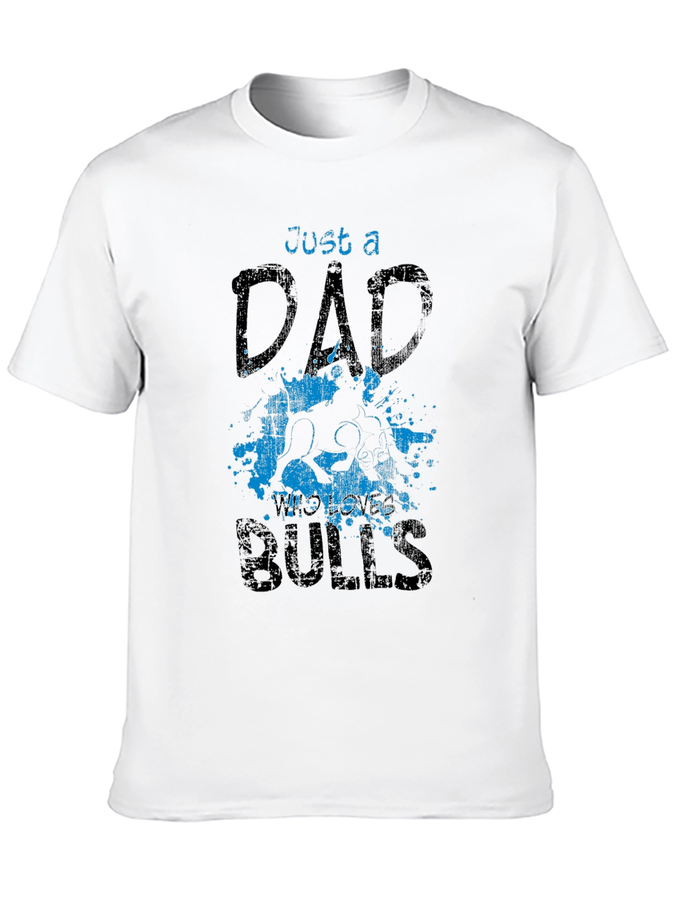 Just a Dad Who Loves Bulls T-Shirt