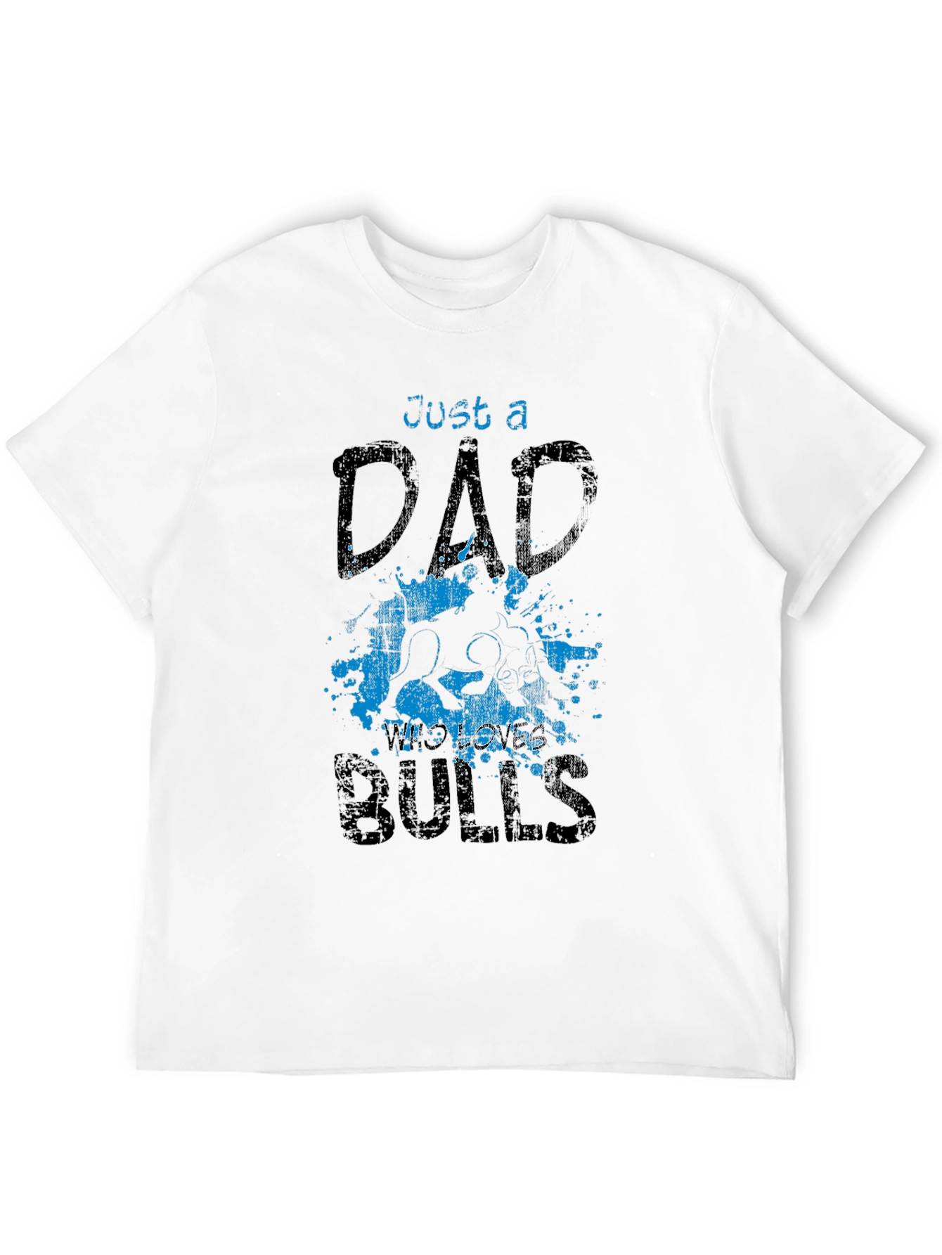 Just a Dad Who Loves Bulls T-Shirt