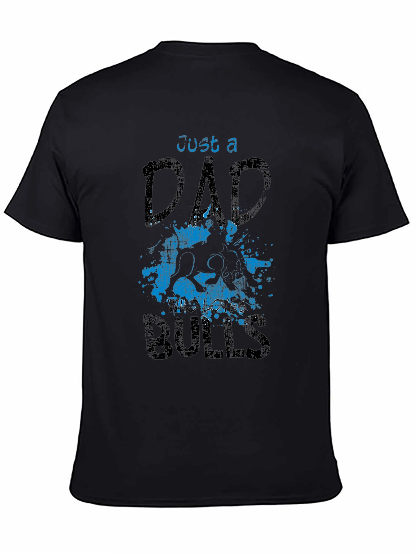 Just a Dad Who Loves Bulls T-Shirt