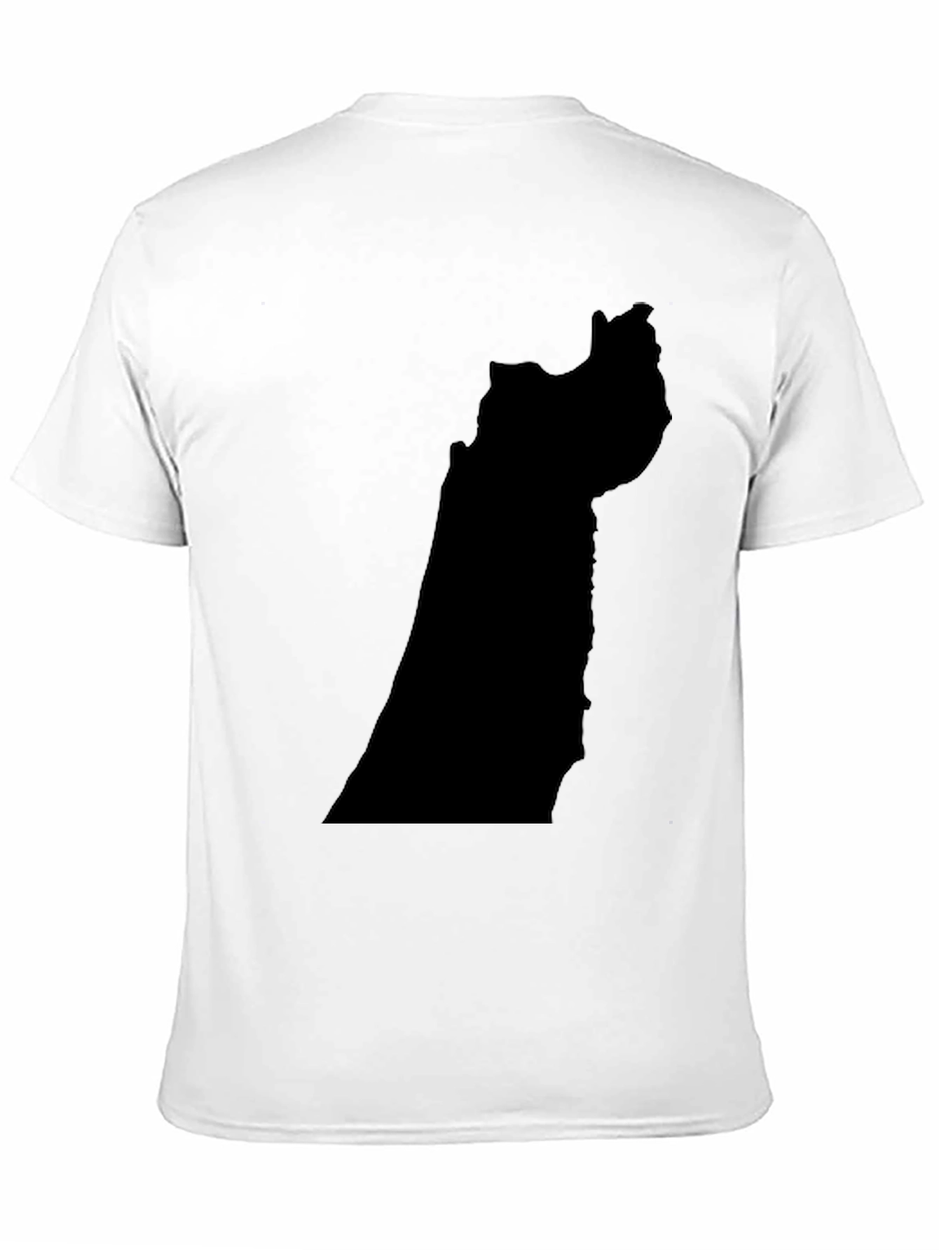Black T-Shirt with Abstract Shape Design