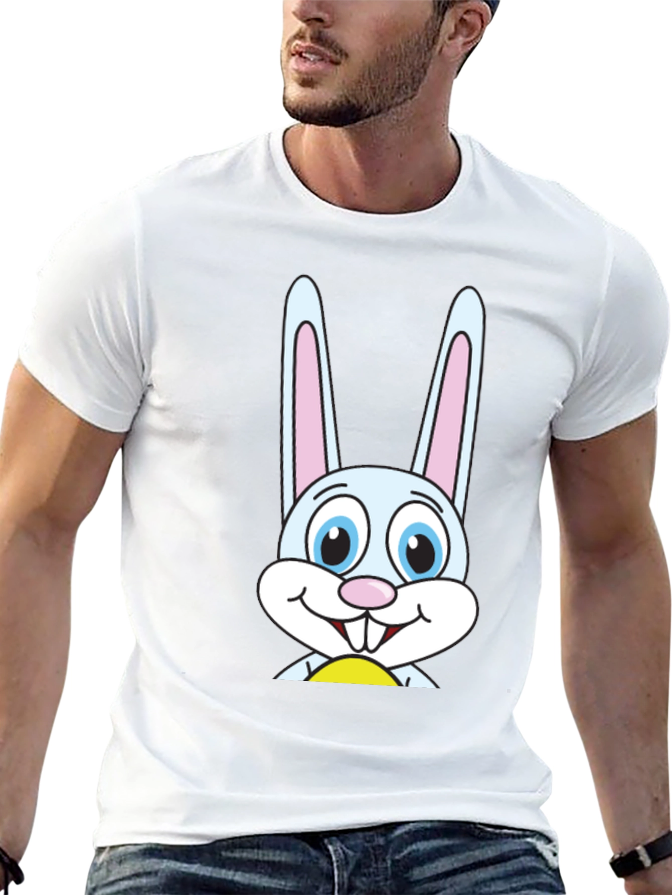 Bunny Rabbit Graphic Tee - Soft Cotton Casual Wear