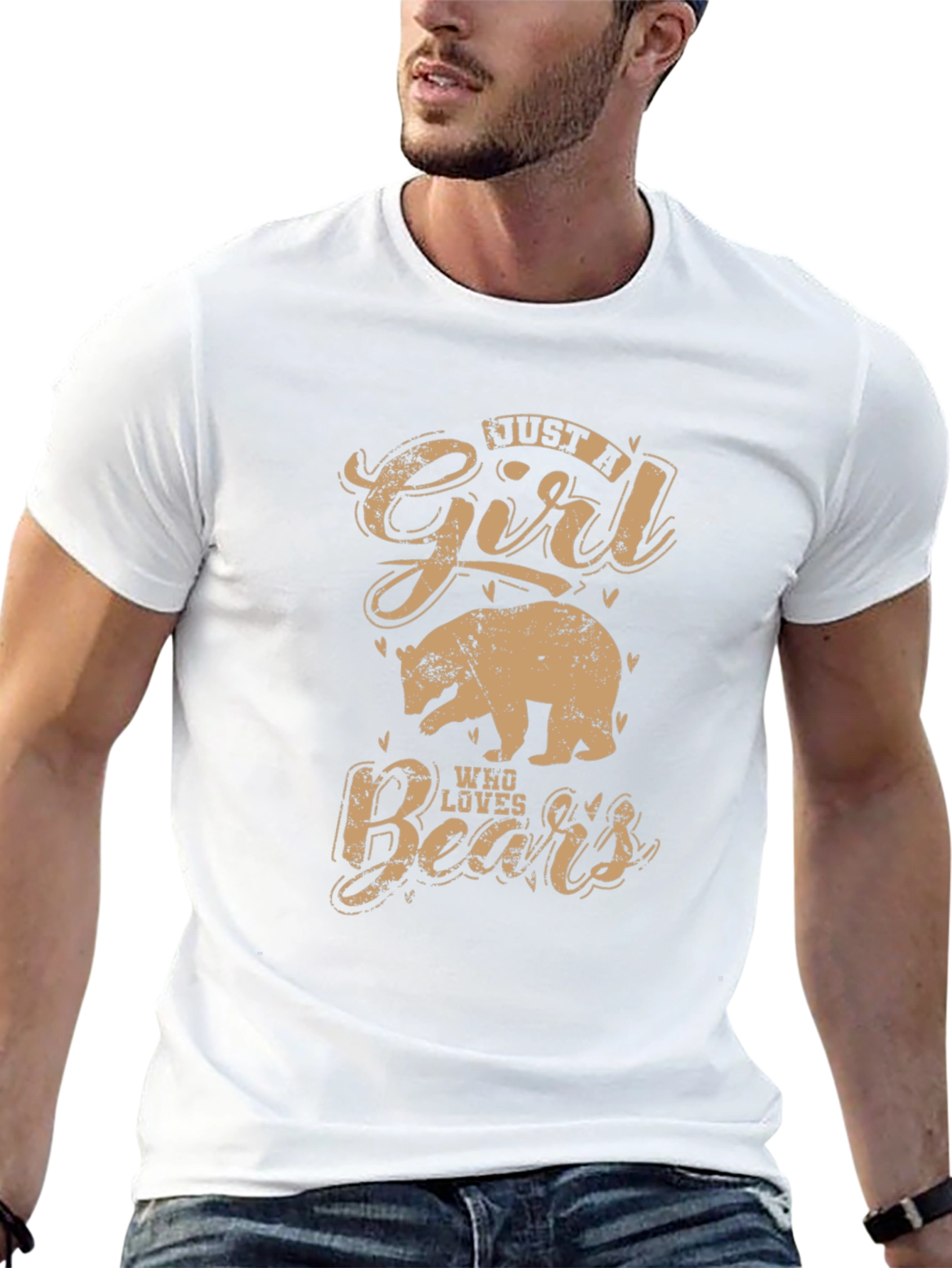 Just A Girl Who Loves Bears Graphic T-Shirt