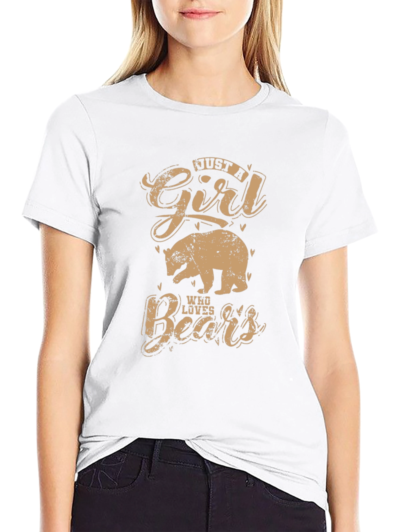 Just A Girl Who Loves Bears Graphic T-Shirt