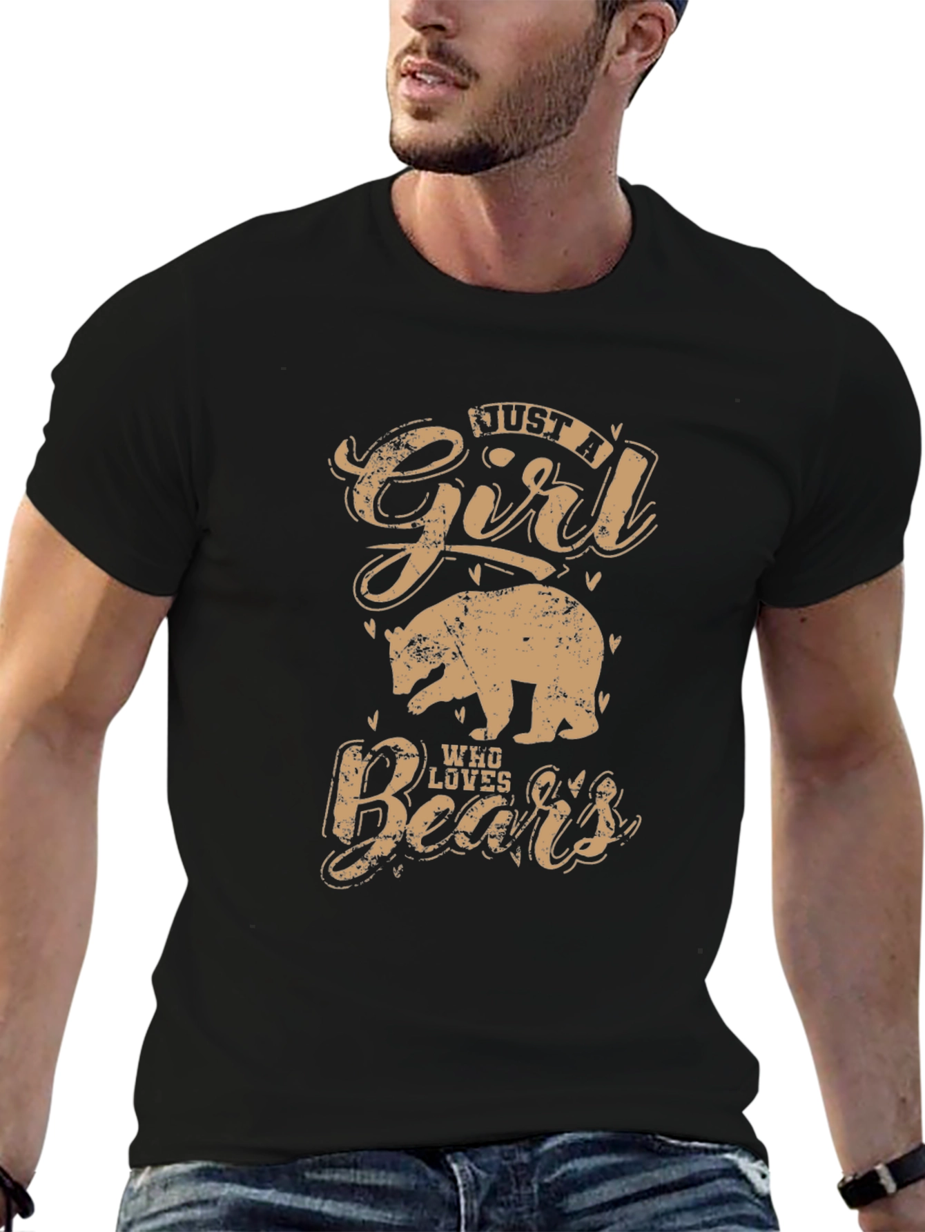 Just A Girl Who Loves Bears Graphic T-Shirt