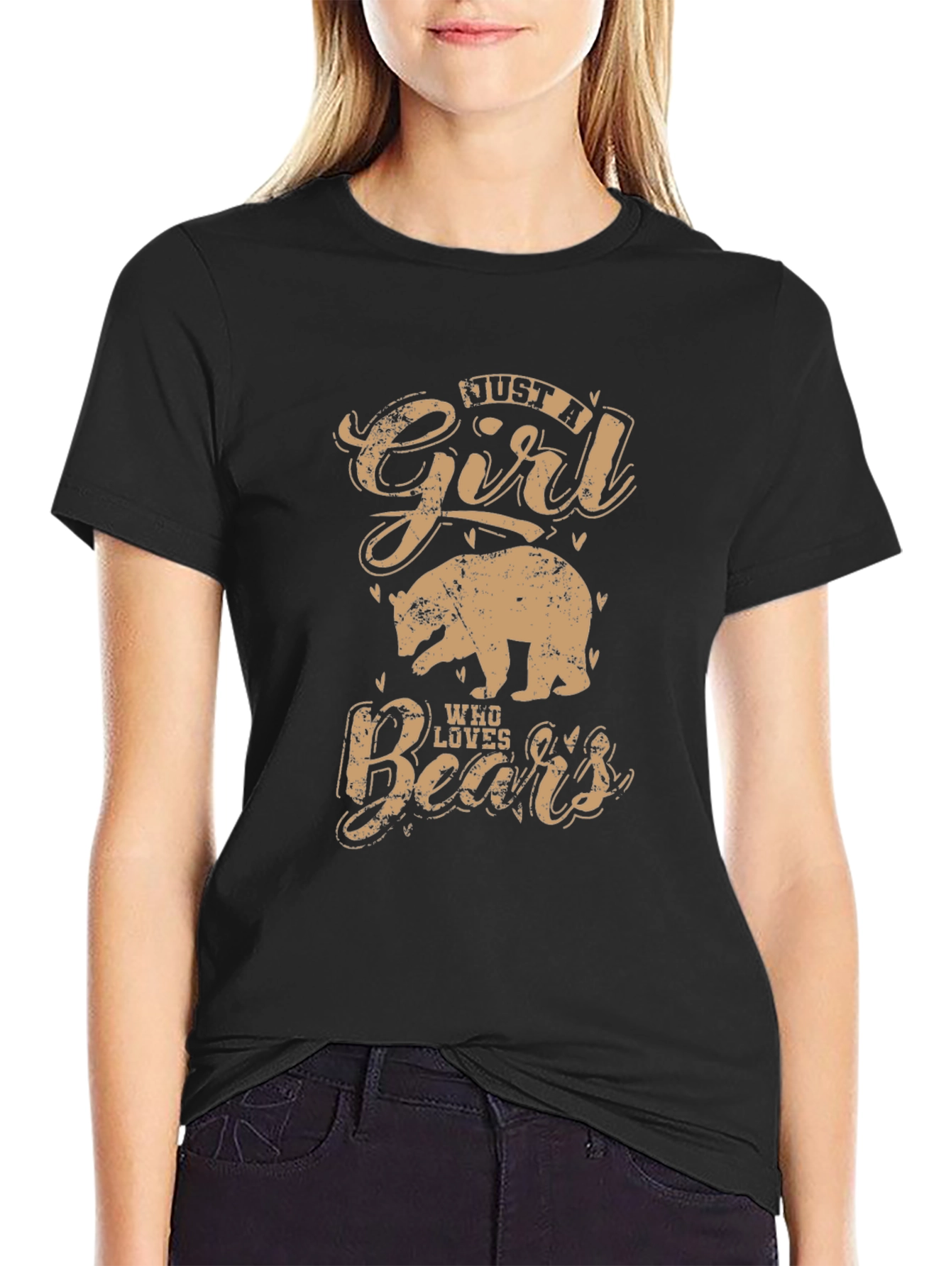 Just A Girl Who Loves Bears Graphic T-Shirt