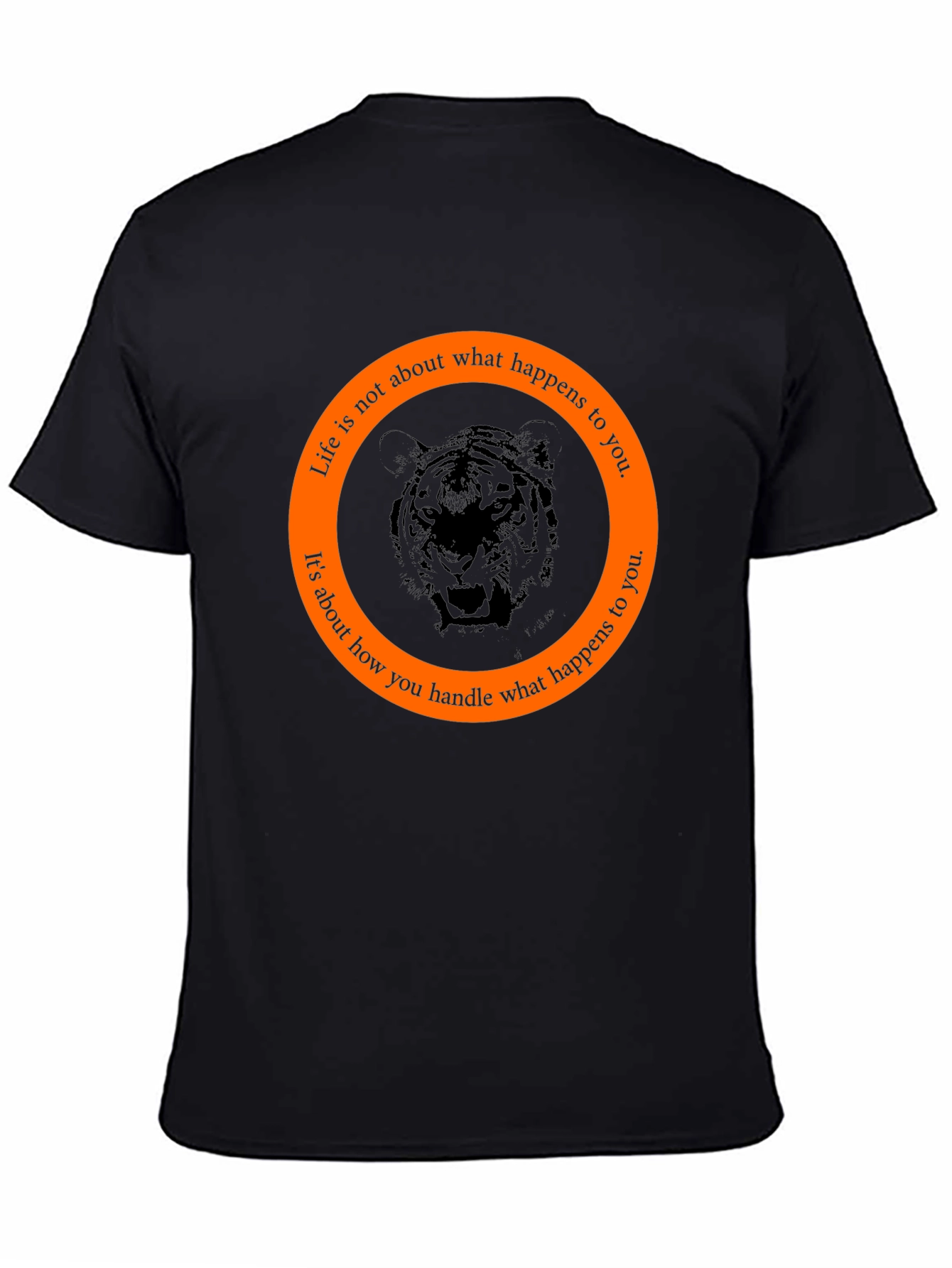 Tiger Graphic Tee - Life Quote T-Shirt
