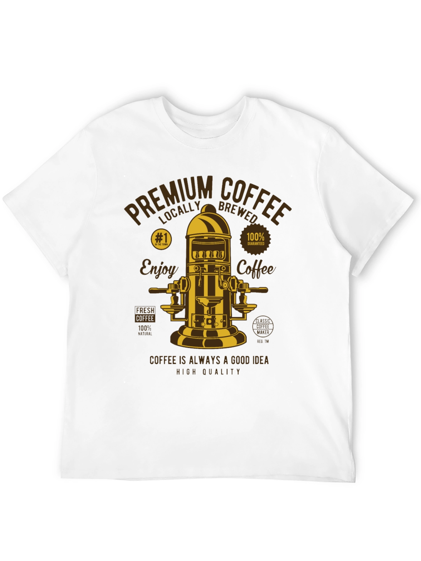 Premium Coffee Graphic Tee - Locally Brewed Style