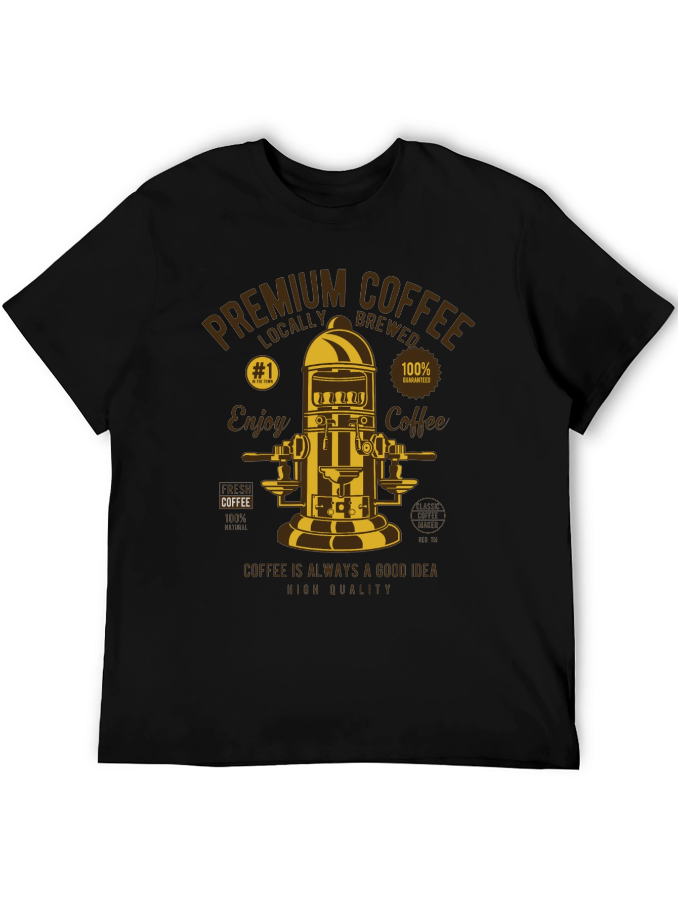 Premium Coffee Graphic Tee - Locally Brewed Style