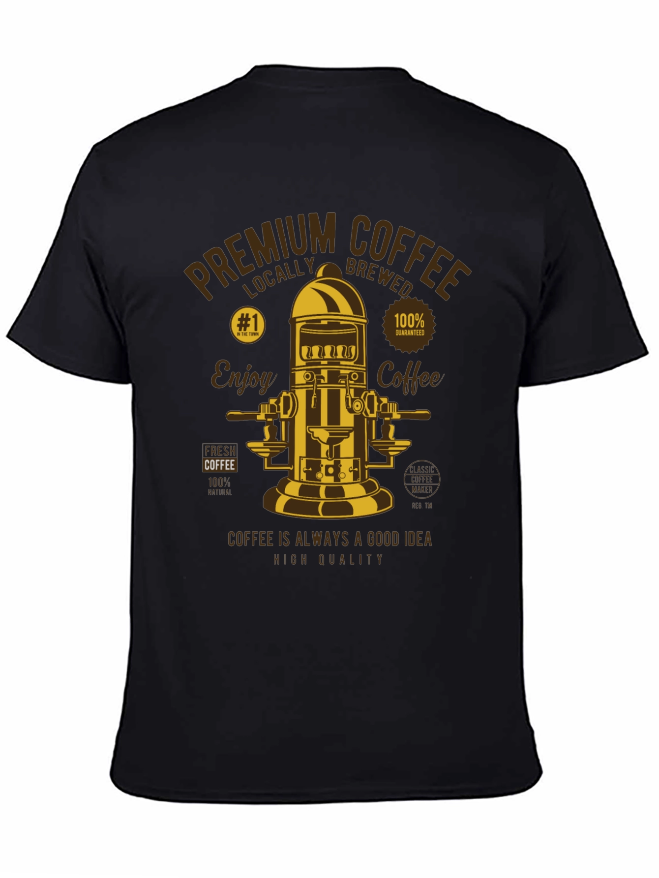 Premium Coffee Graphic Tee - Locally Brewed Style