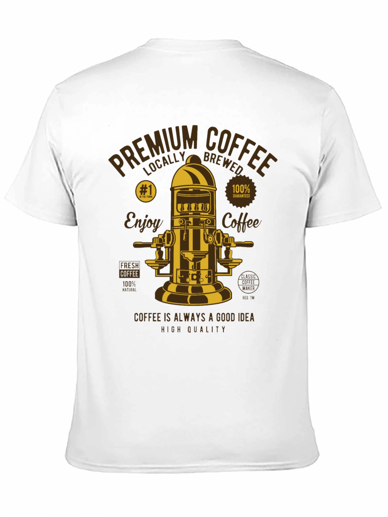 Premium Coffee Graphic Tee - Locally Brewed Style