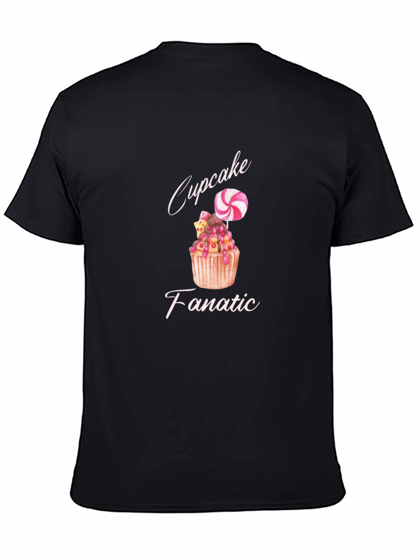 Cupcake Fanatic Black T-Shirt