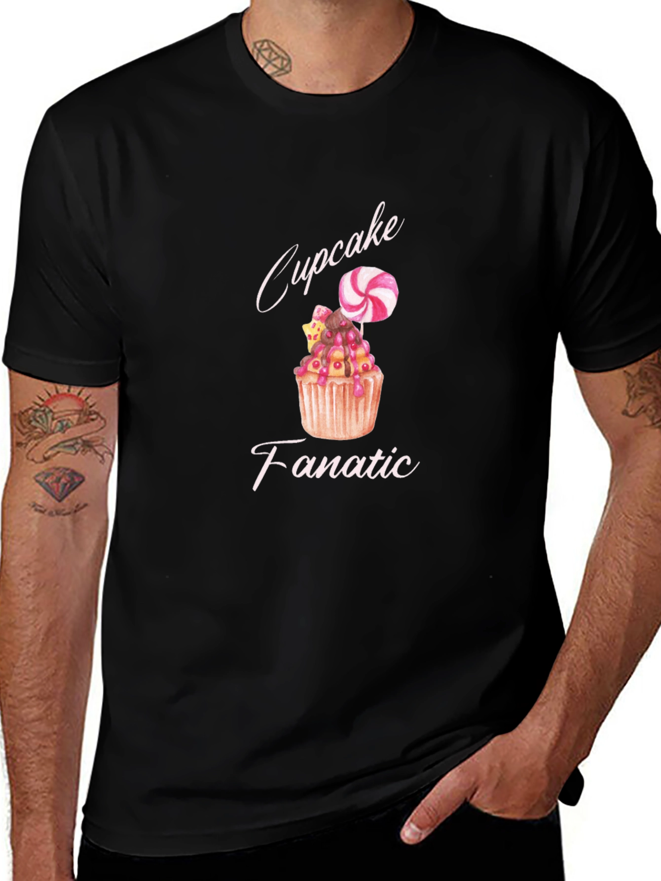 Cupcake Fanatic Black T-Shirt