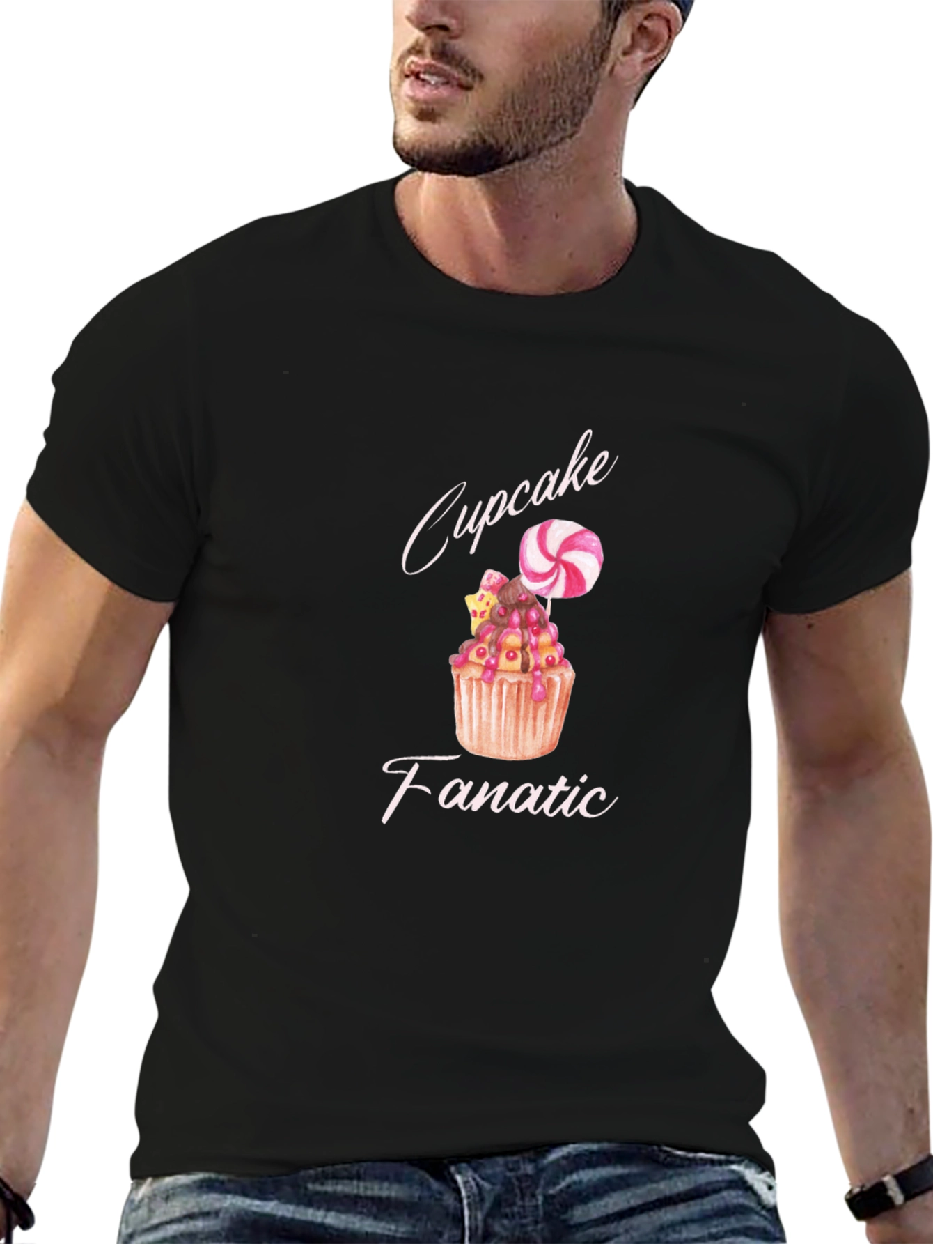 Cupcake Fanatic Black T-Shirt