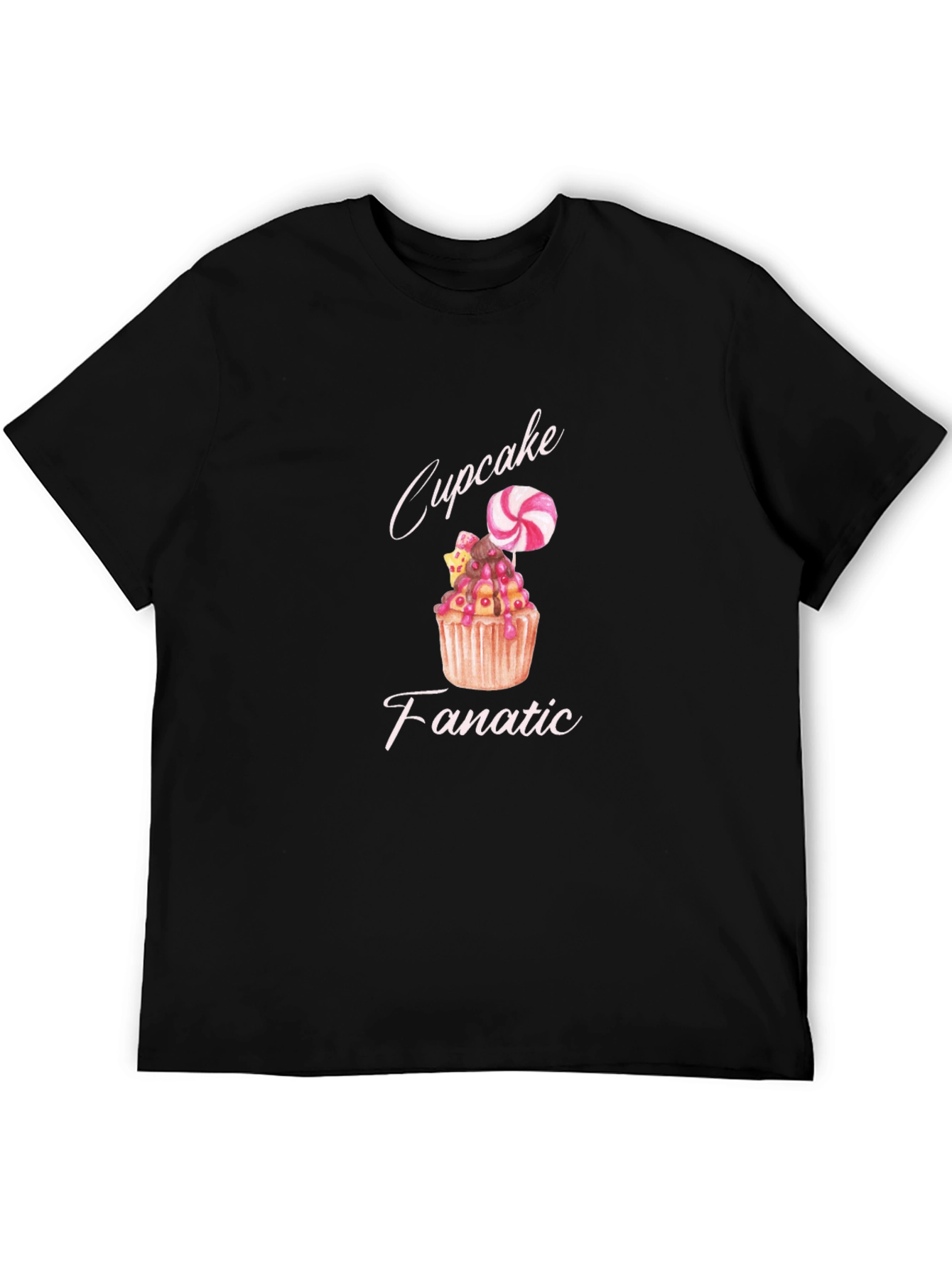 Cupcake Fanatic Black T-Shirt