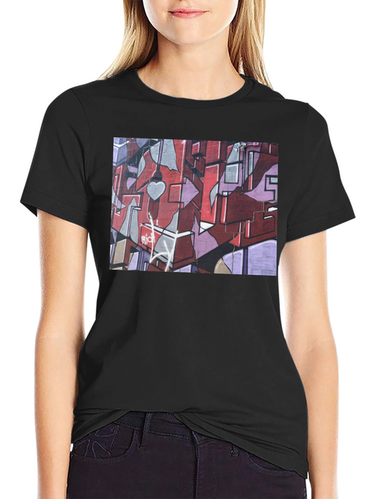 Graffiti Art Tee - Urban Style Black T-Shirt