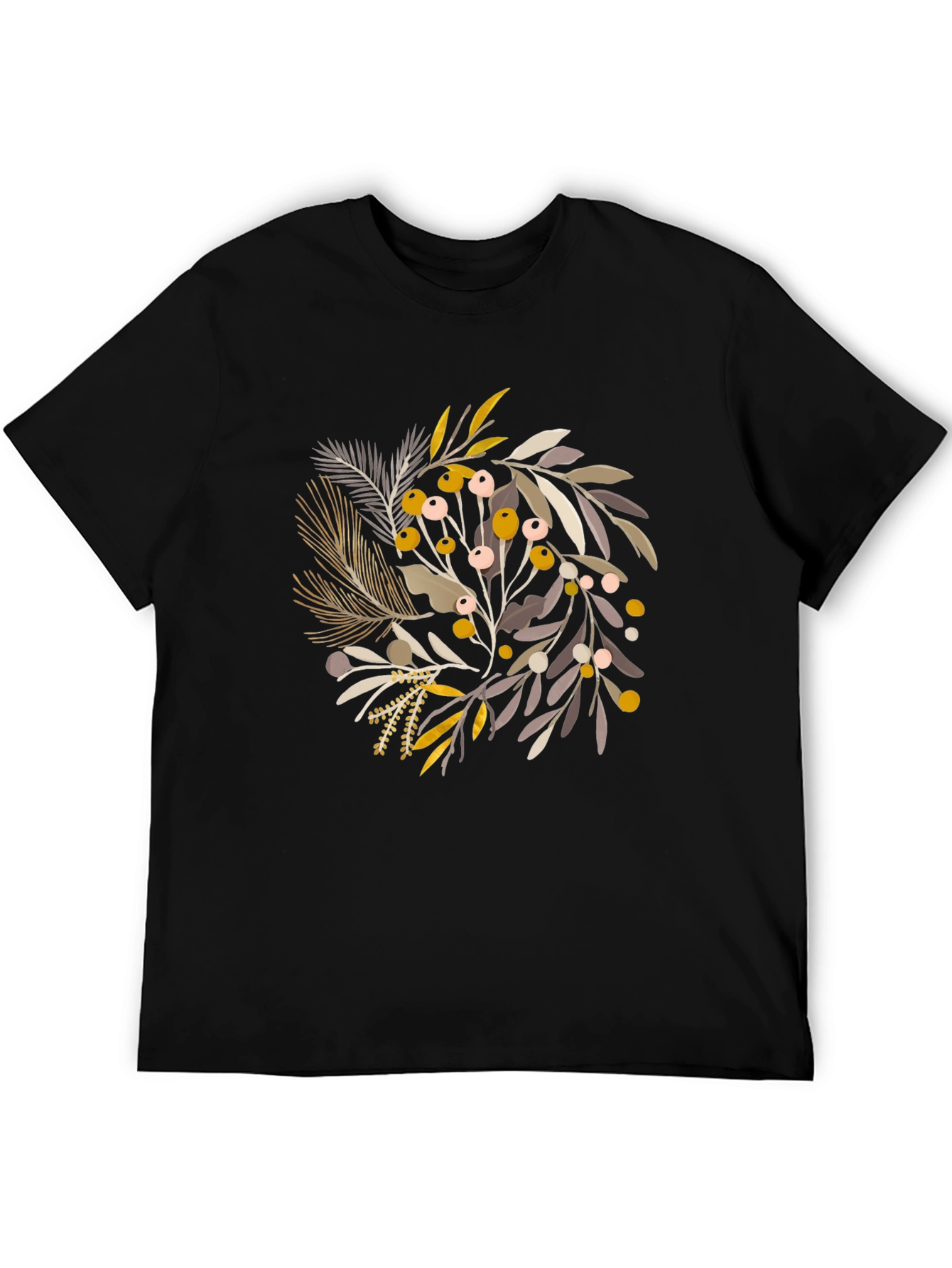 Botanical Print Crew Neck Tee