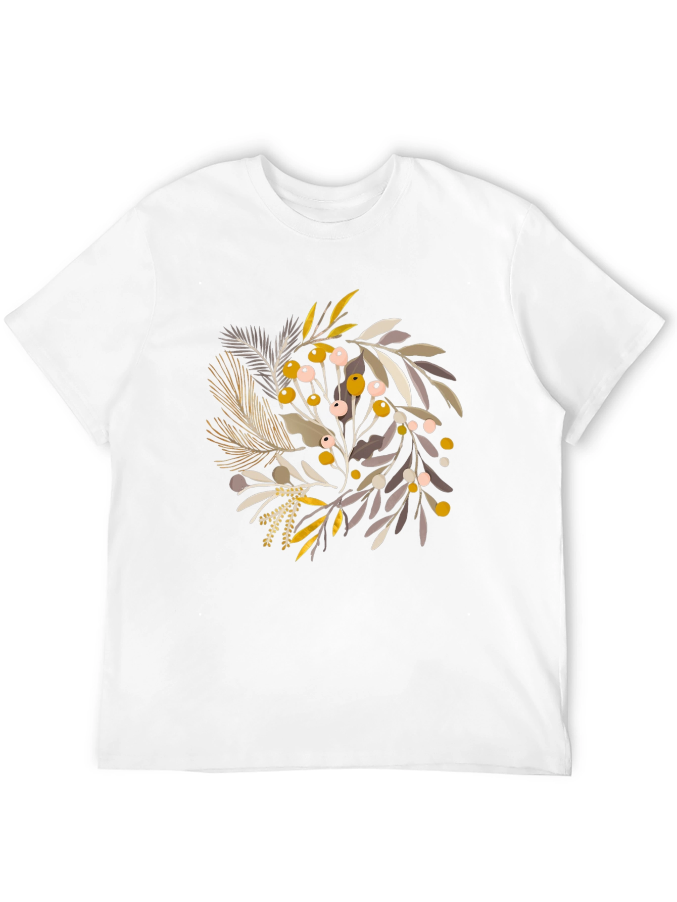 Botanical Print Crew Neck Tee