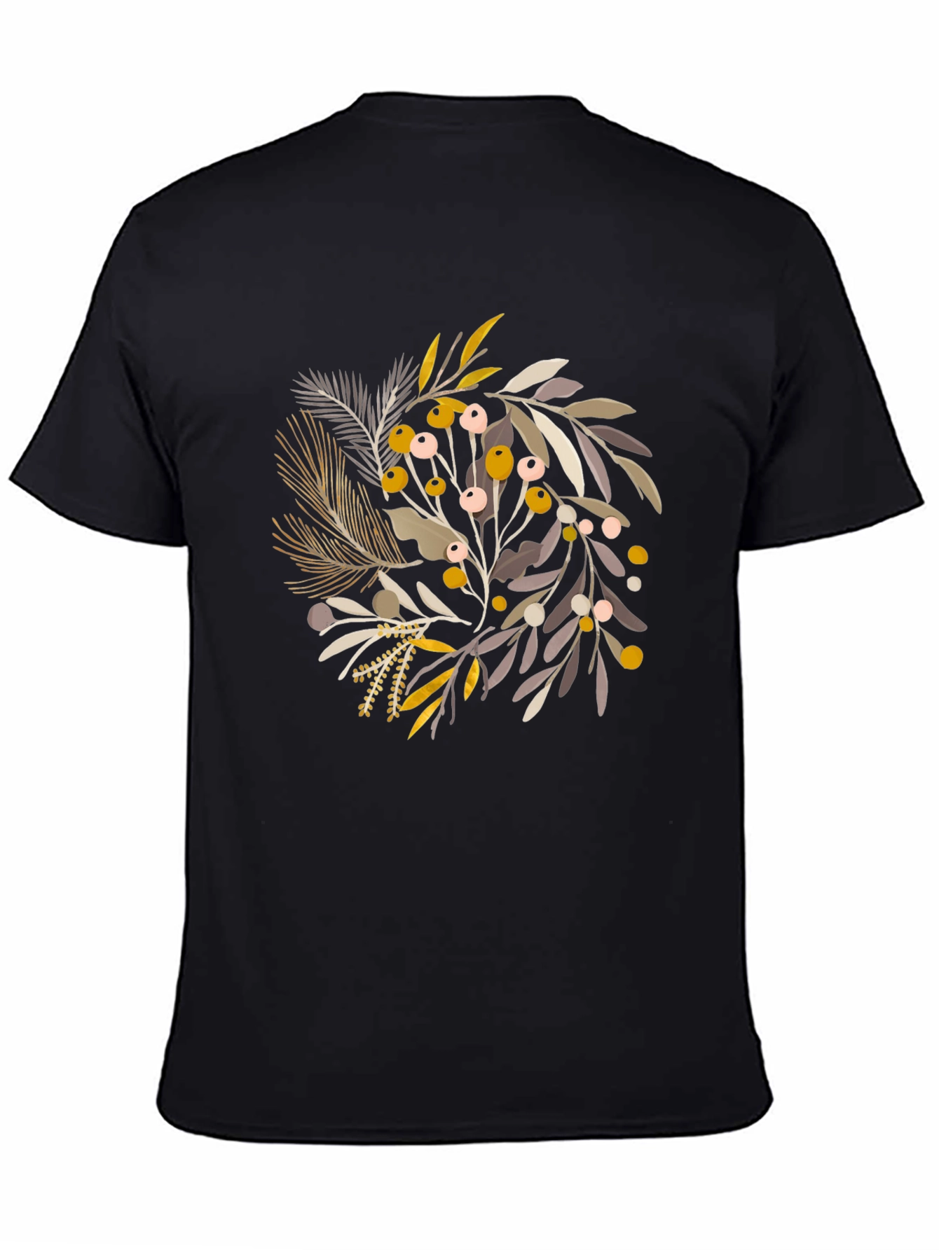 Botanical Print Crew Neck Tee