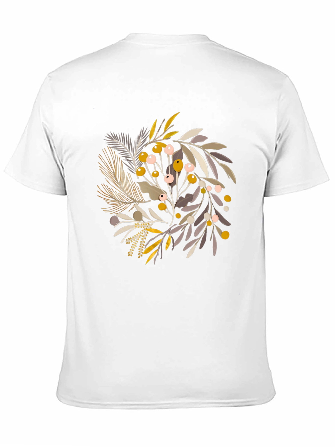 Botanical Print Crew Neck Tee