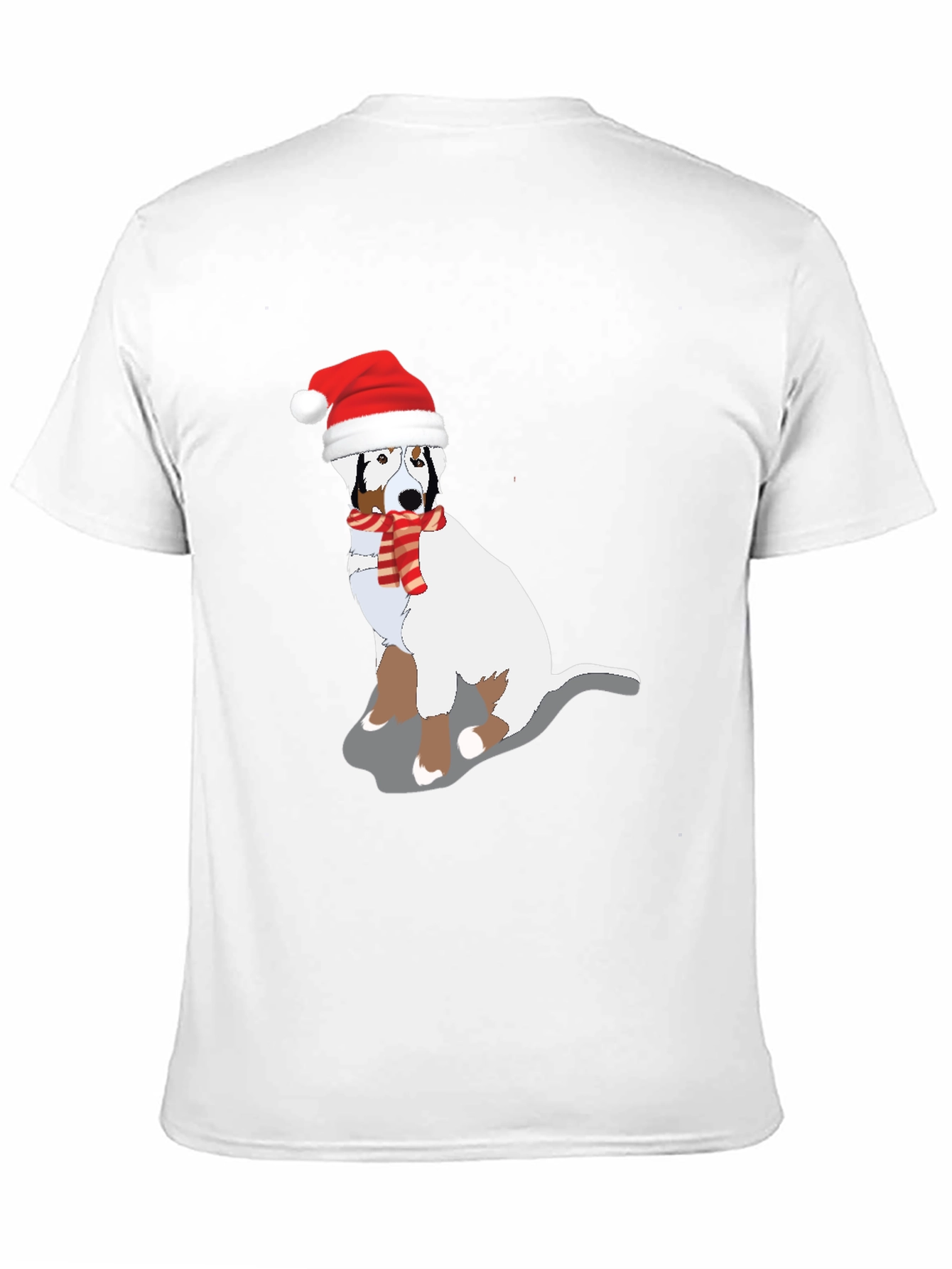 Christmas Dog Graphic Tee - Festive Holiday Shirt