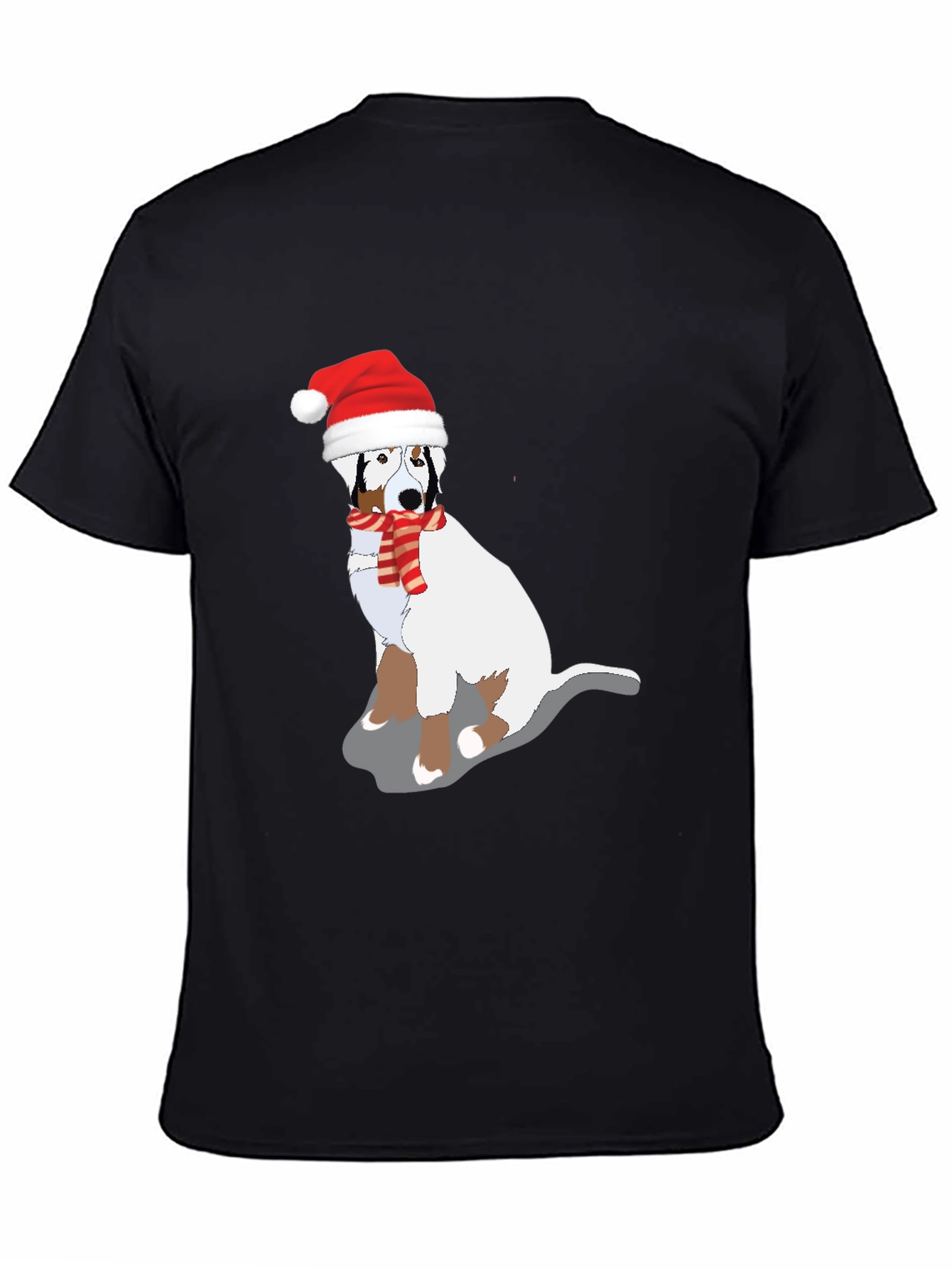 Christmas Dog Graphic Tee - Festive Holiday Shirt