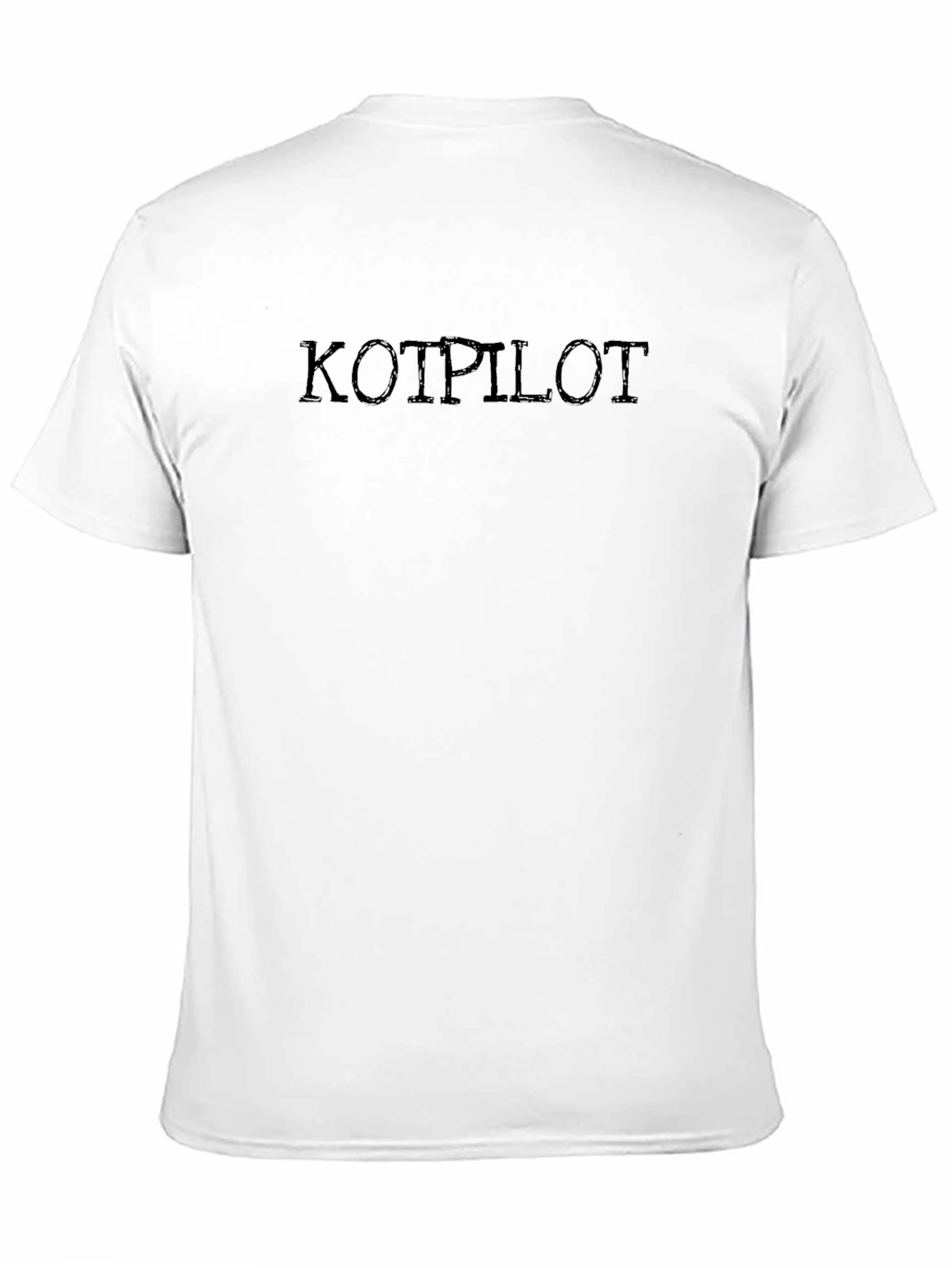 Kotpilot Black Cotton Graphic Tee