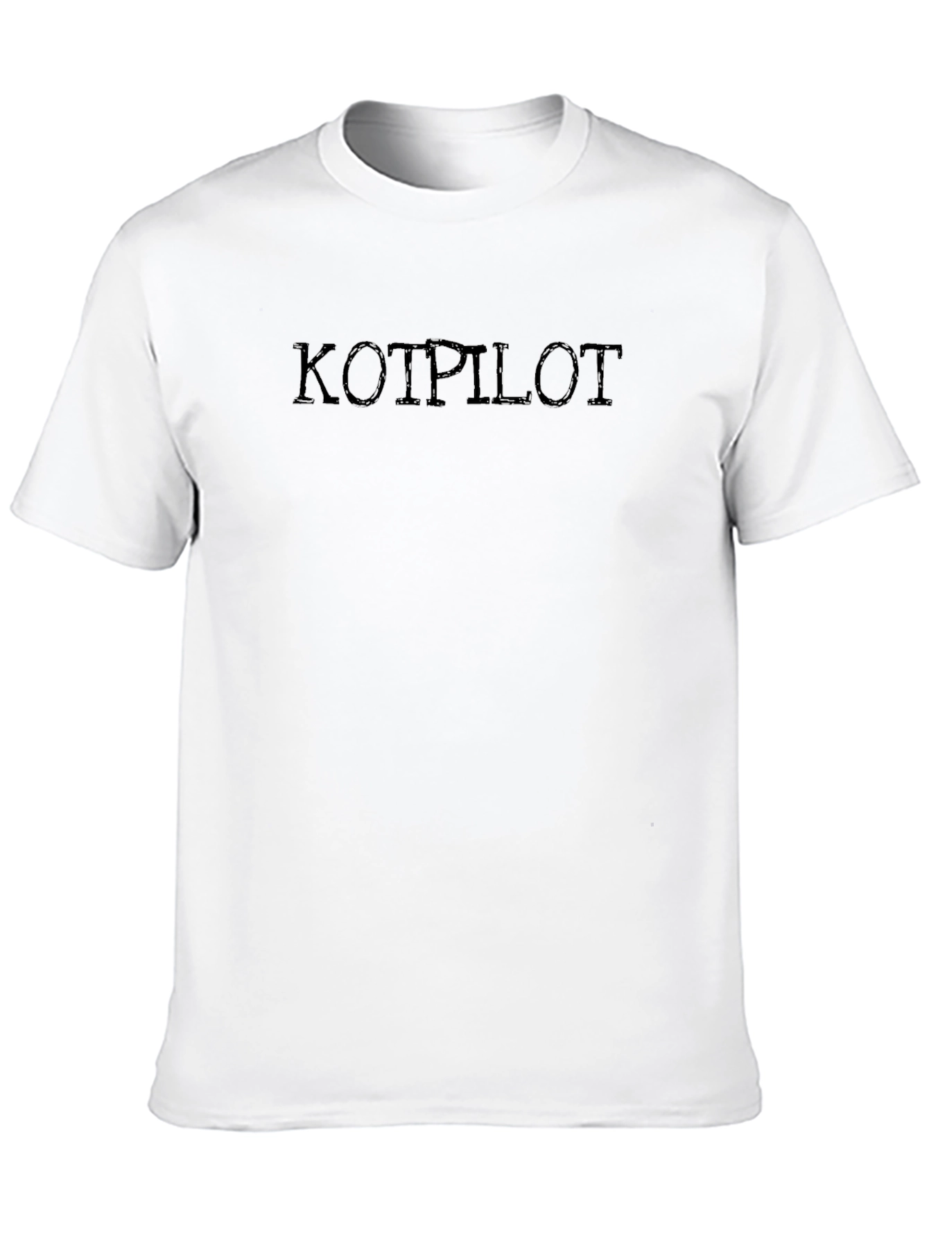 Kotpilot Black Cotton Graphic Tee