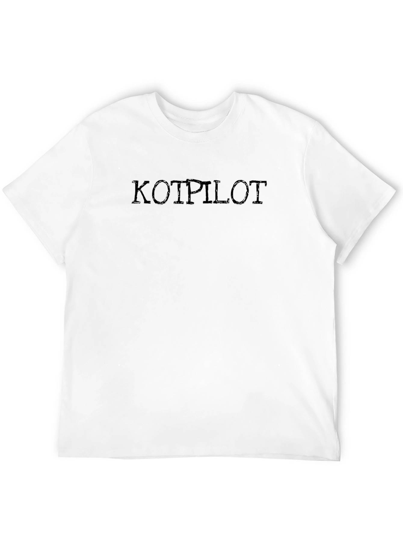 Kotpilot Black Cotton Graphic Tee
