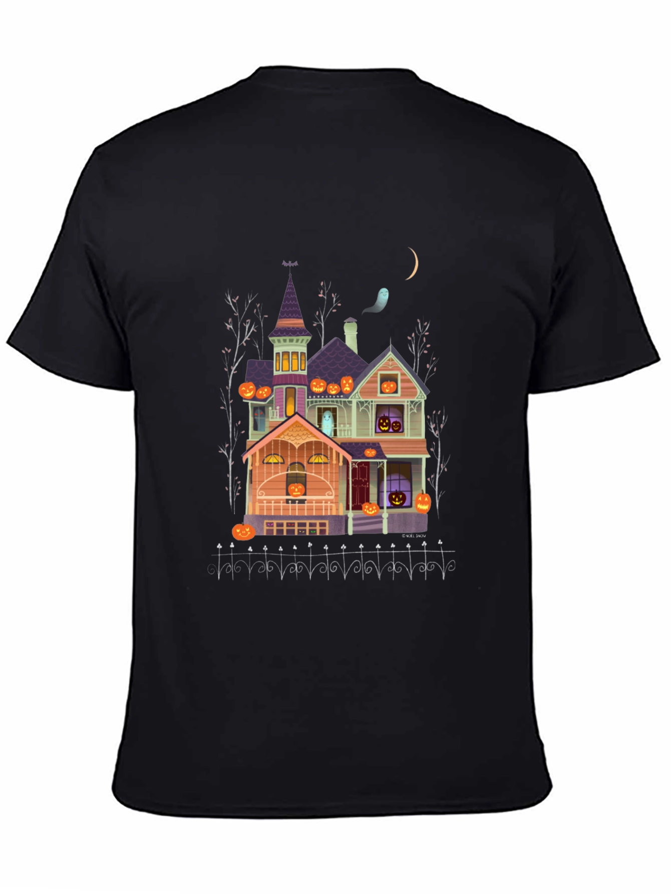 Halloween Haunted House T-Shirt - Spooky Season Apparel