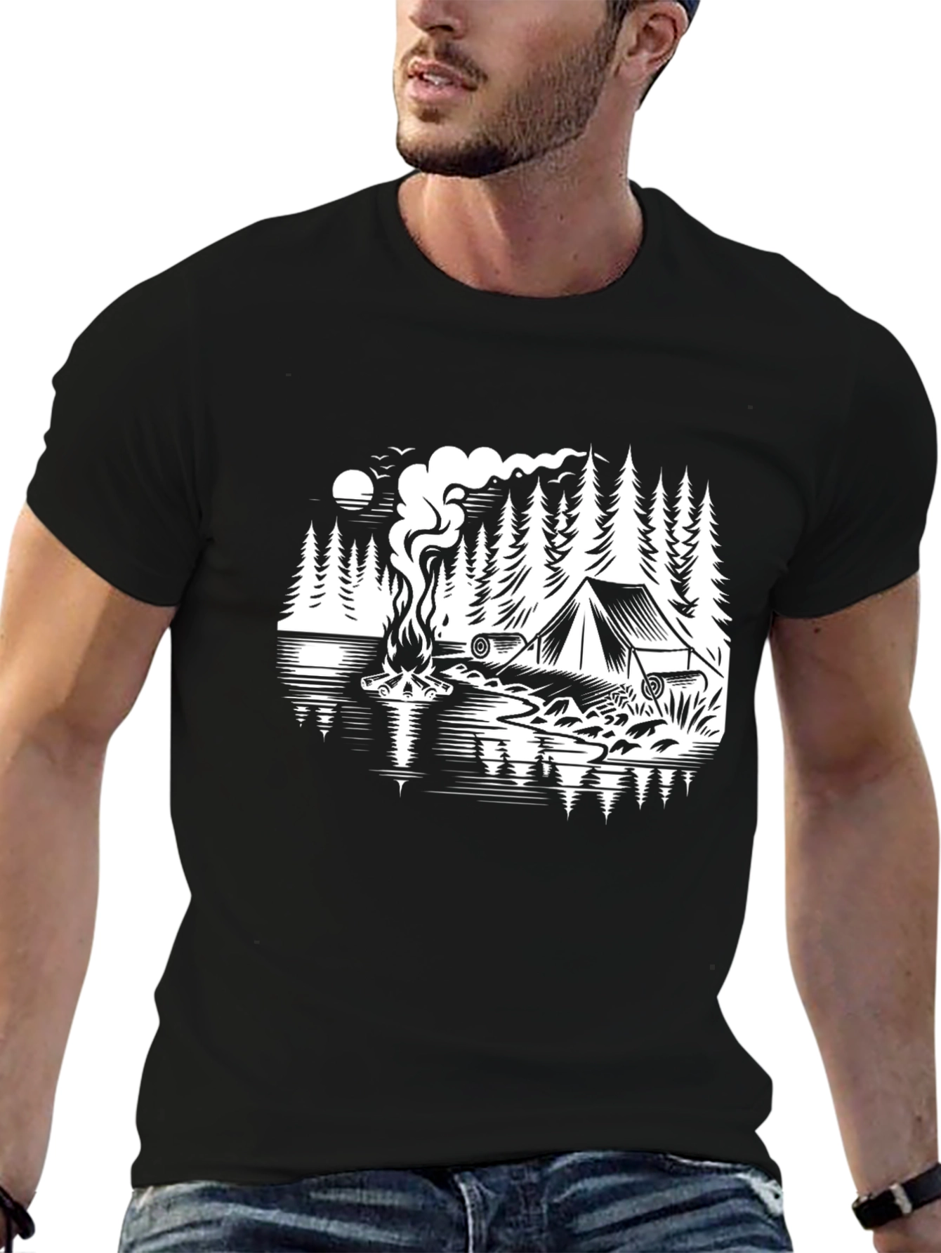 Camping Graphic Tee - Nature Adventure Shirt