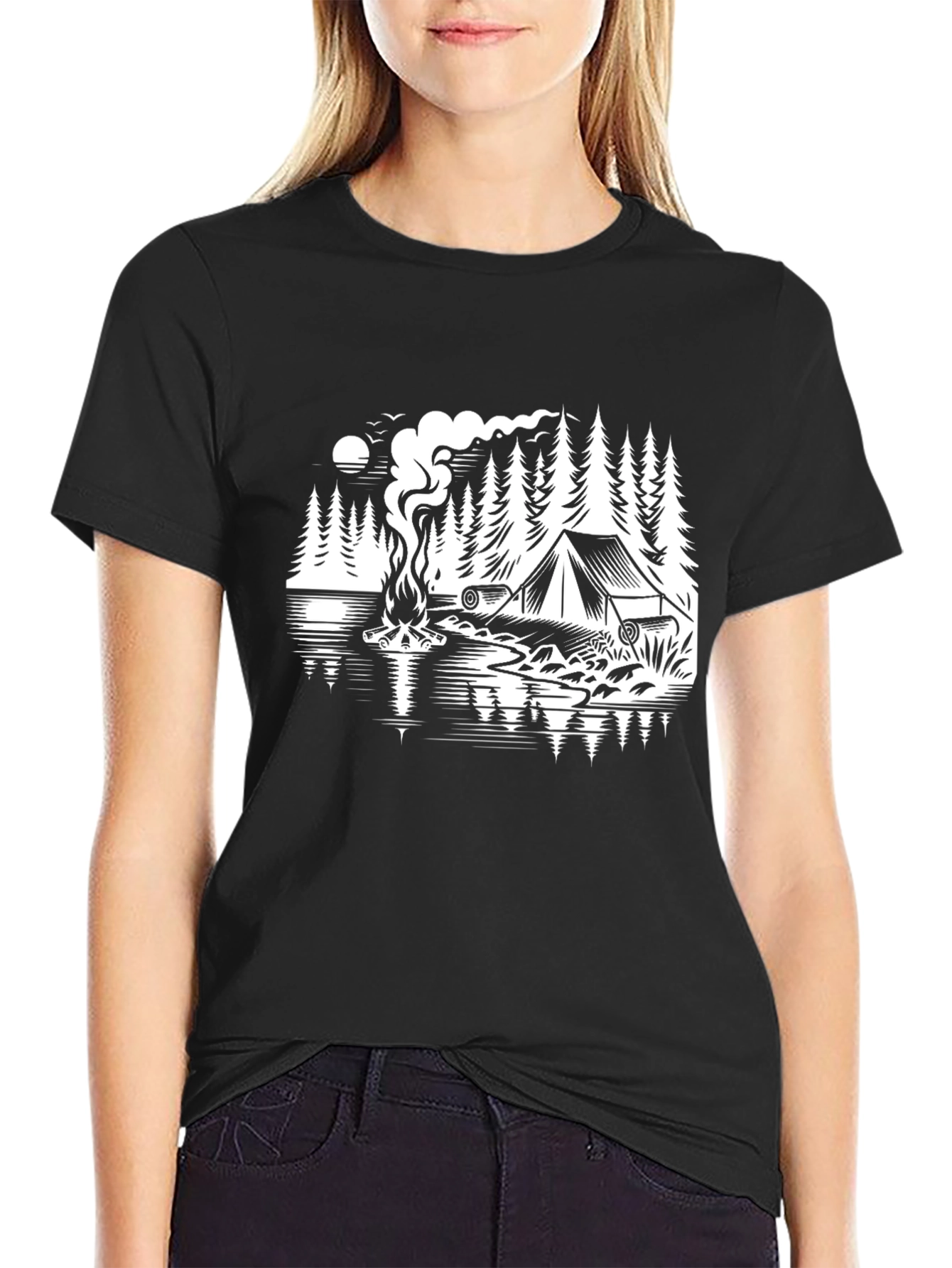 Camping Graphic Tee - Nature Adventure Shirt