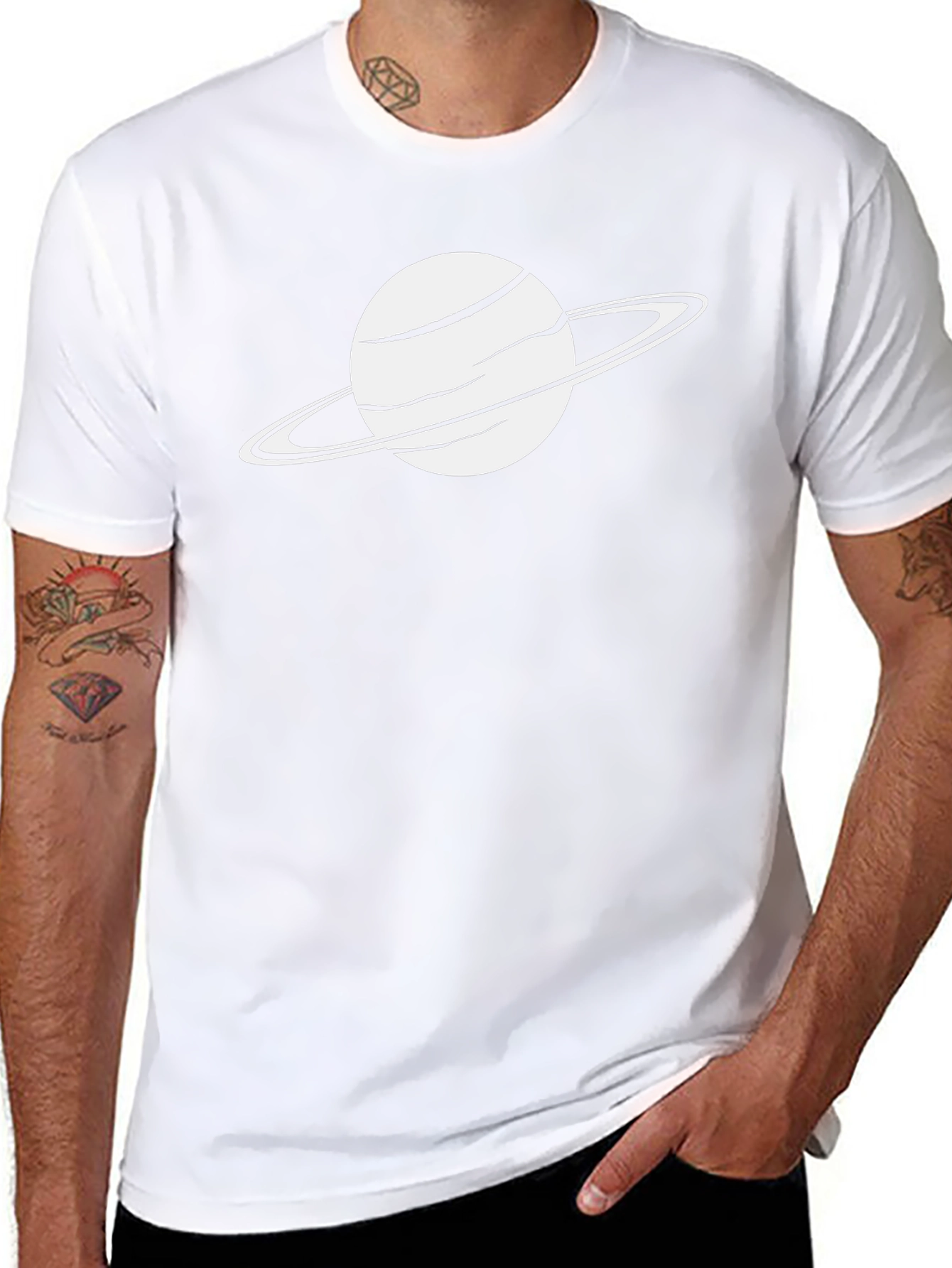 Saturn Graphic Tee - Space Saturn T-Shirt