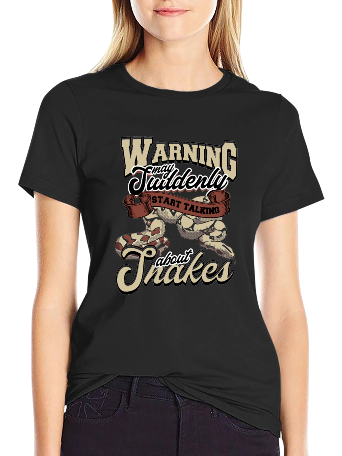 Warning May Suddenly Start Talking About Snakes T-Shirt