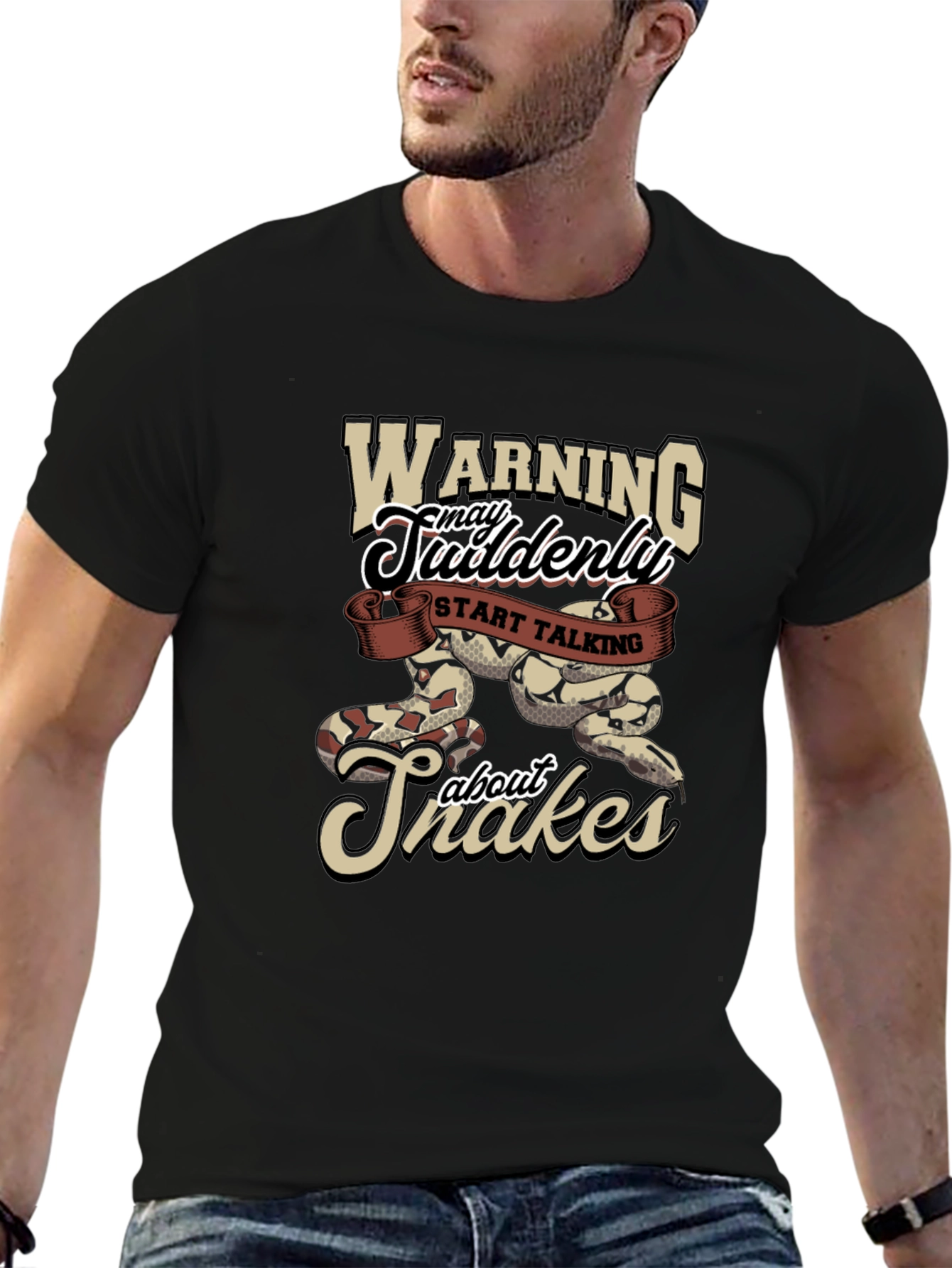 Warning May Suddenly Start Talking About Snakes T-Shirt