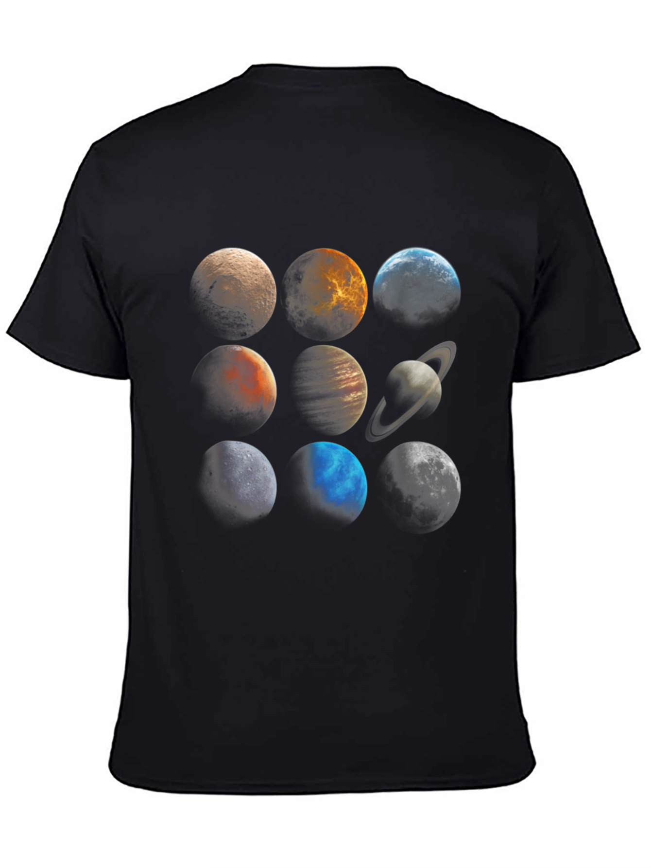 Planetary System Graphic Tee - Unisex Black T-Shirt