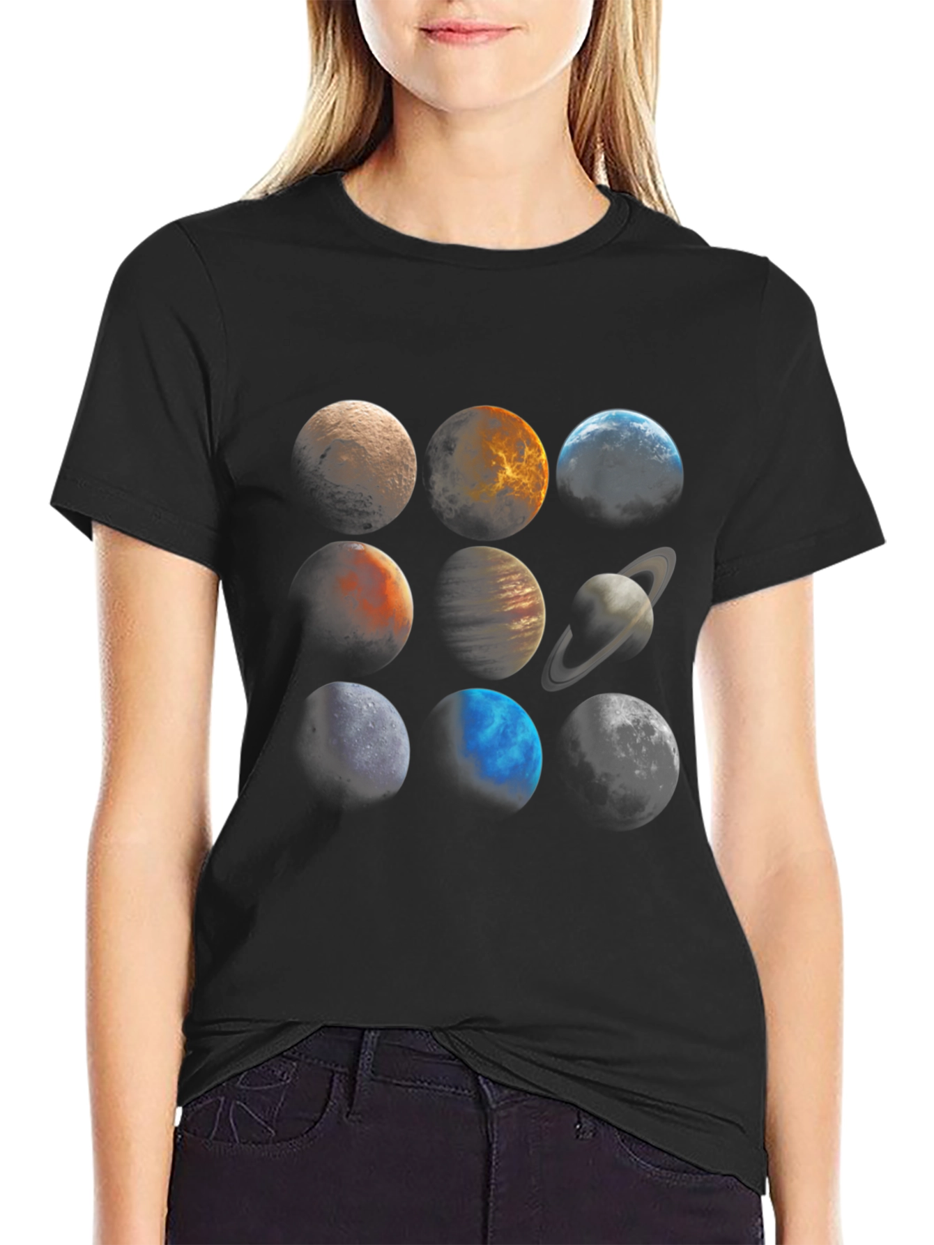 Planetary System Graphic Tee - Unisex Black T-Shirt
