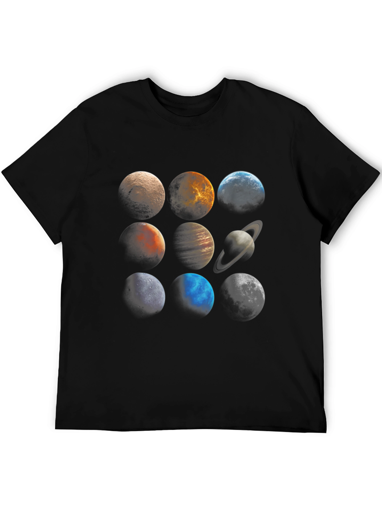 Planetary System Graphic Tee - Unisex Black T-Shirt