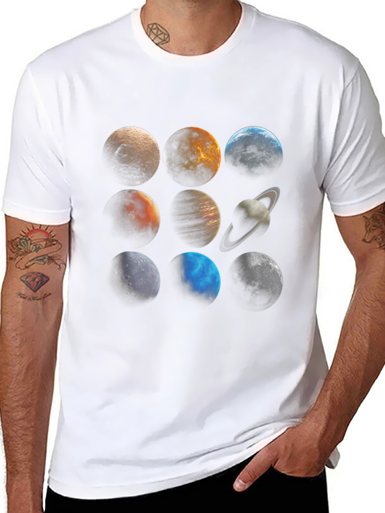 Planetary System Graphic Tee - Unisex Black T-Shirt