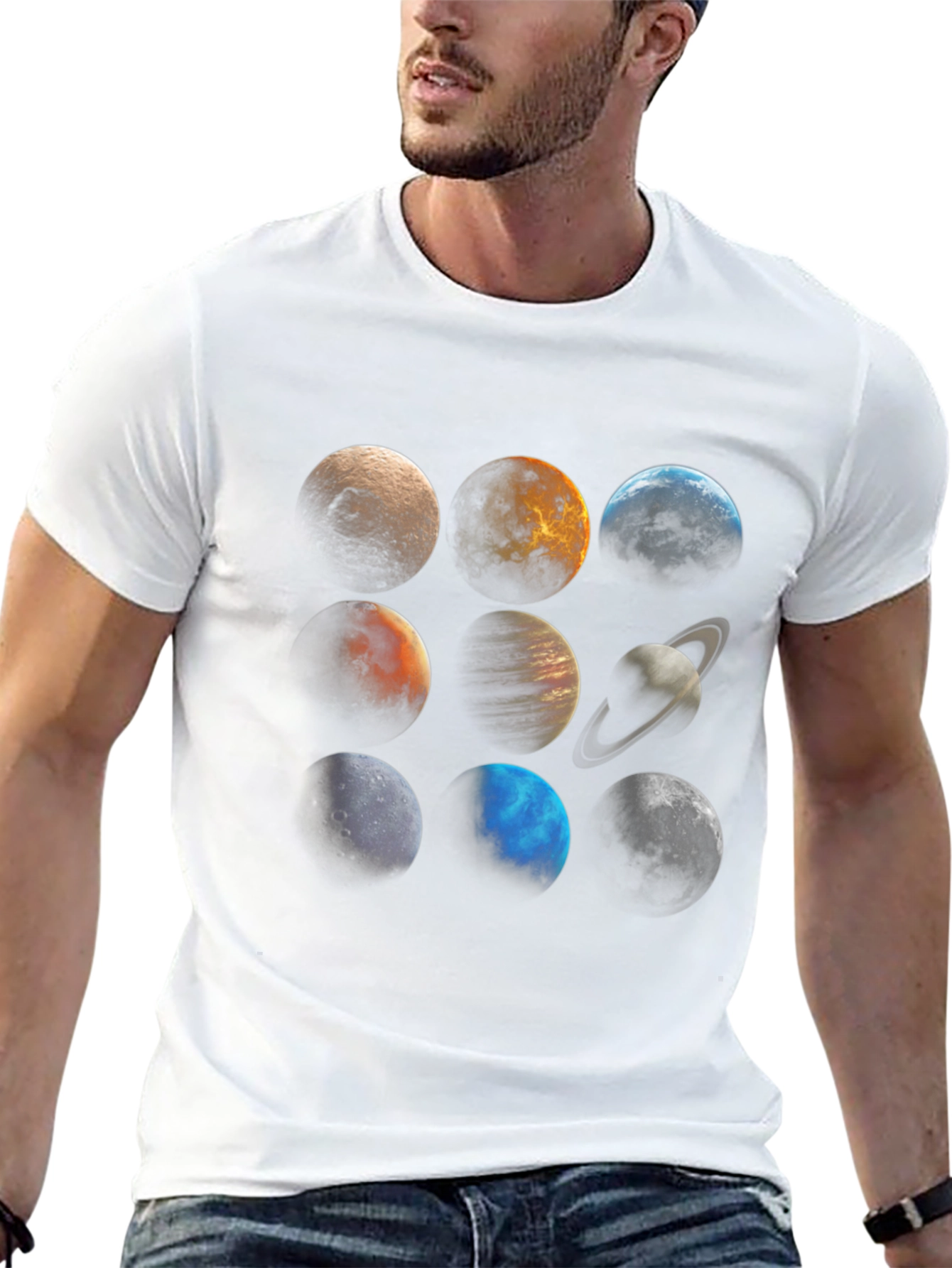 Planetary System Graphic Tee - Unisex Black T-Shirt