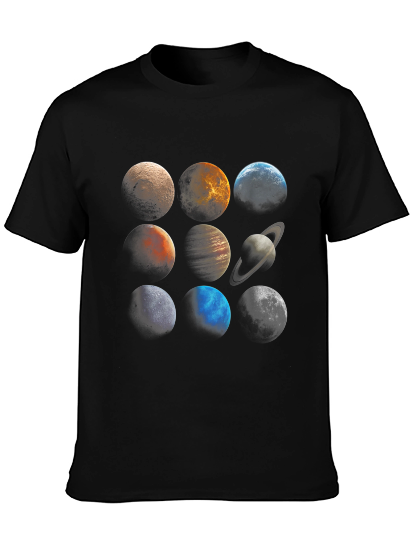 Planetary System Graphic Tee - Unisex Black T-Shirt
