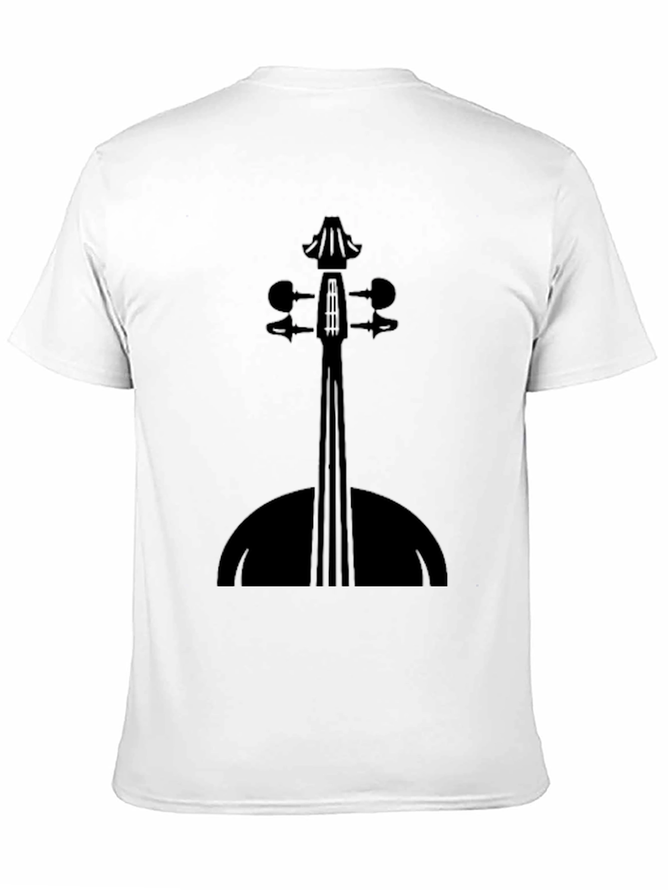Violin Silhouette Black T-Shirt