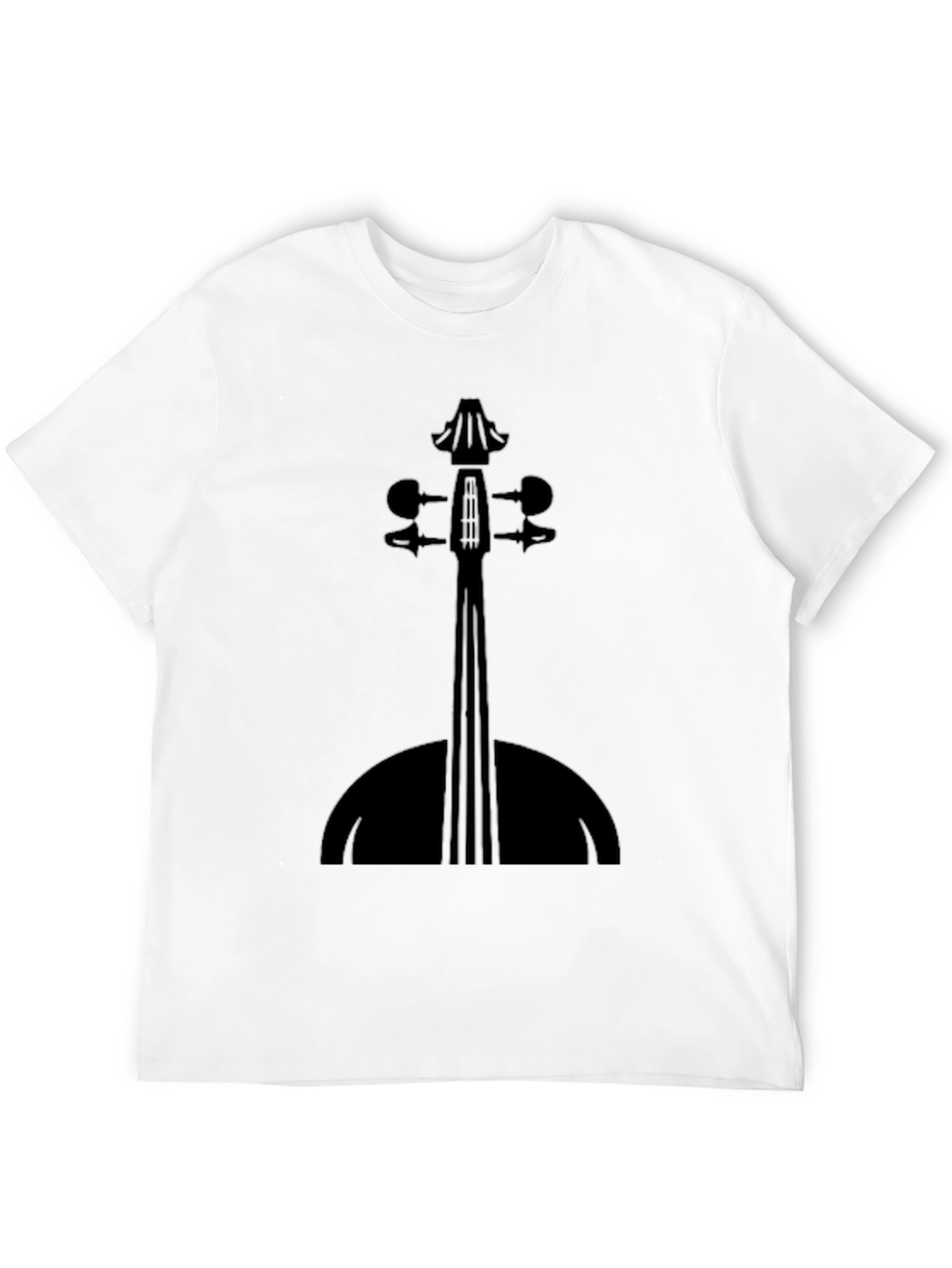 Violin Silhouette Black T-Shirt