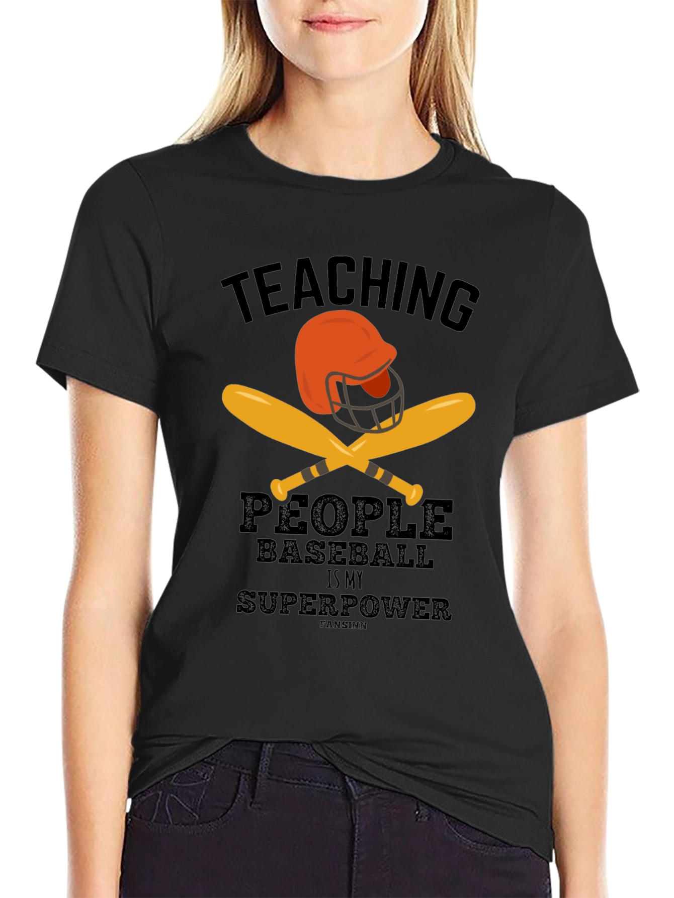 Teaching Baseball Superpower Graphic Tee