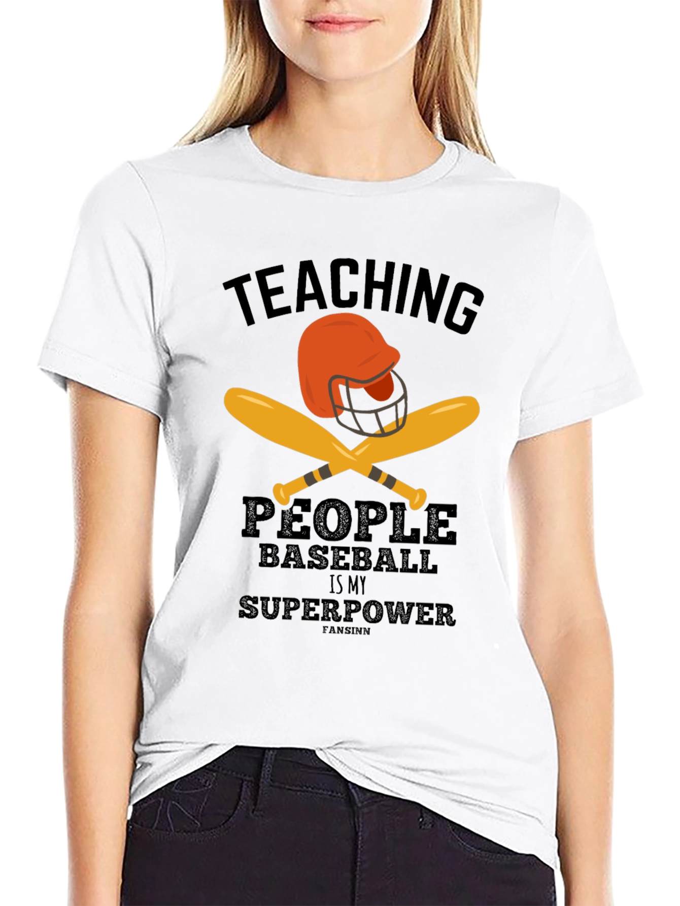 Teaching Baseball Superpower Graphic Tee
