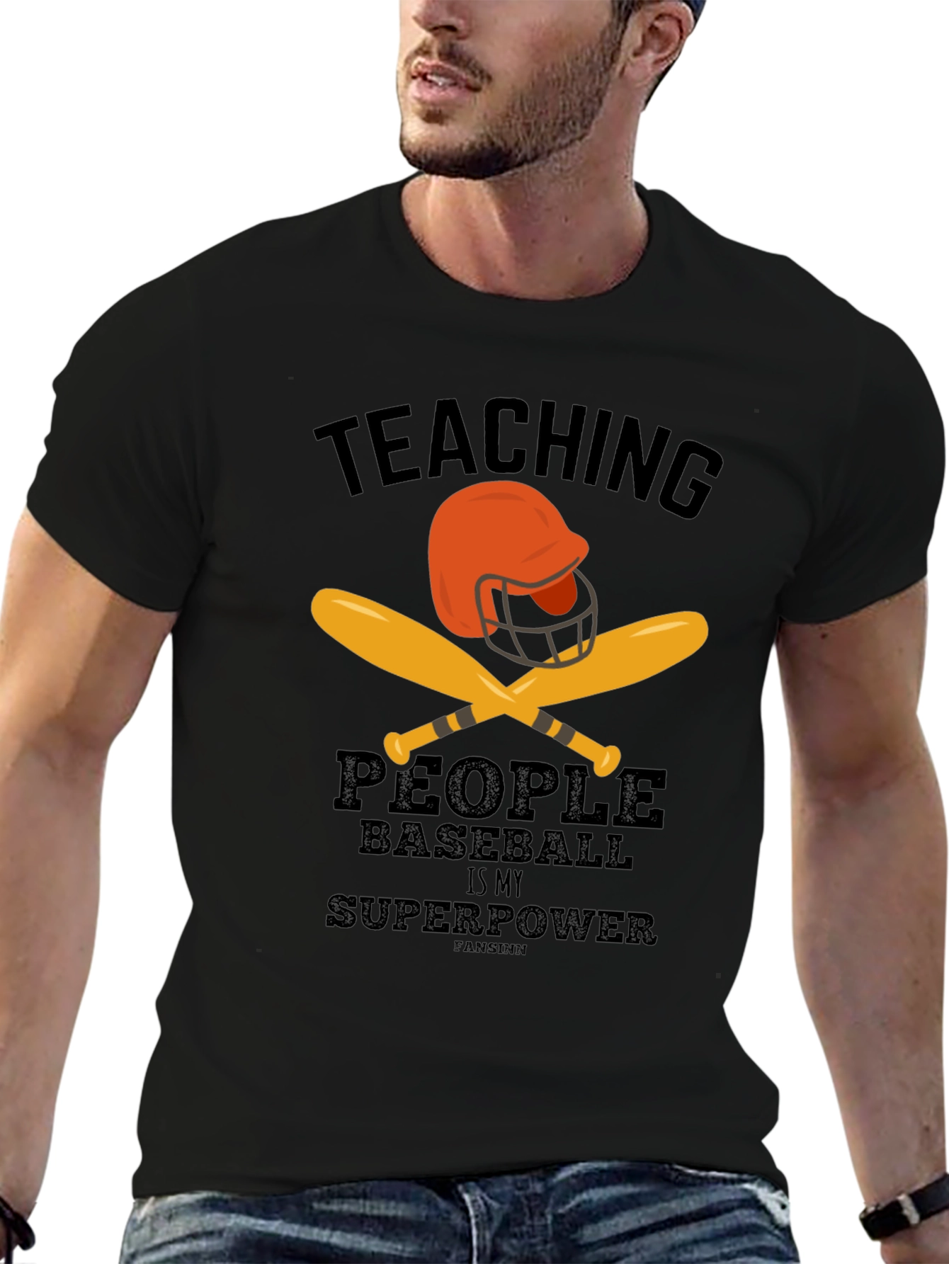 Teaching Baseball Superpower Graphic Tee